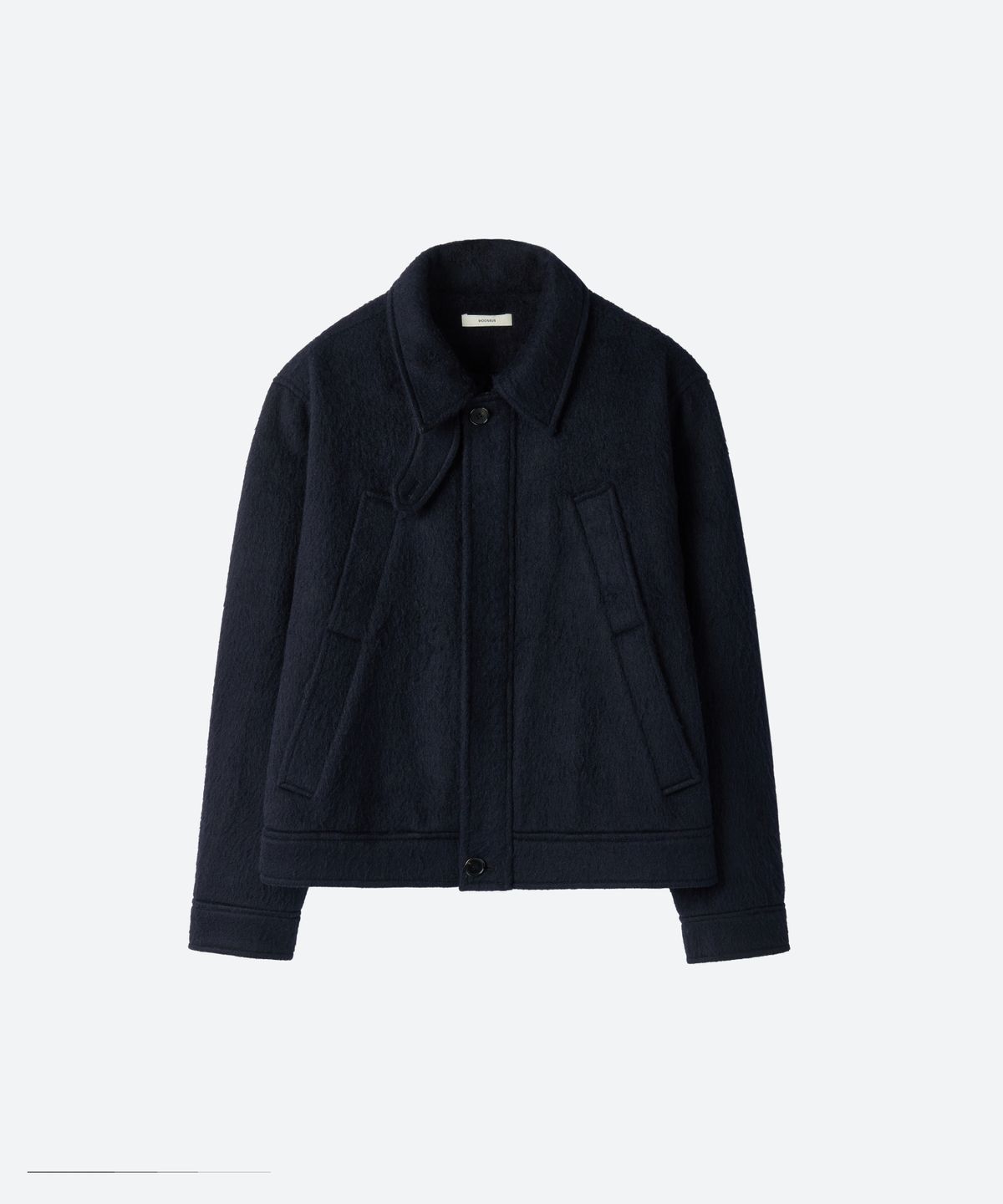 문선(MOONSUN) UNISEX, 4 Pocket Wool Blouson / Navy