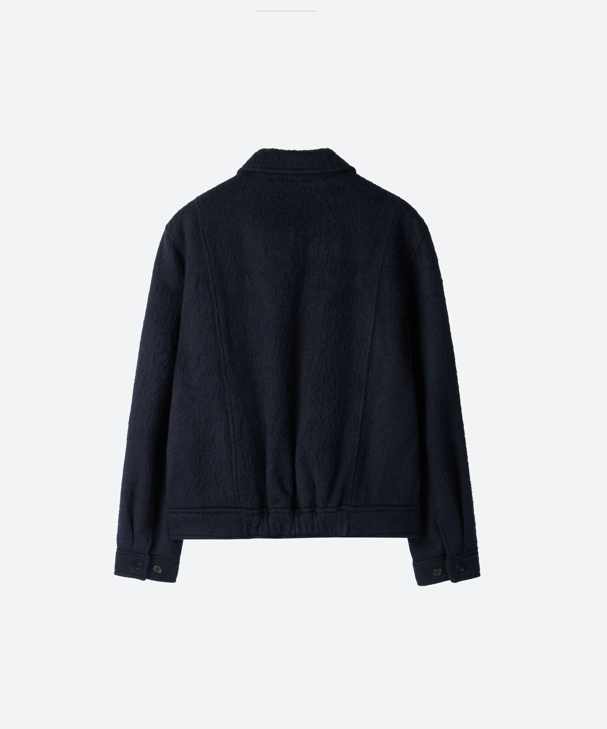 문선(MOONSUN) UNISEX, 4 Pocket Wool Blouson / Navy