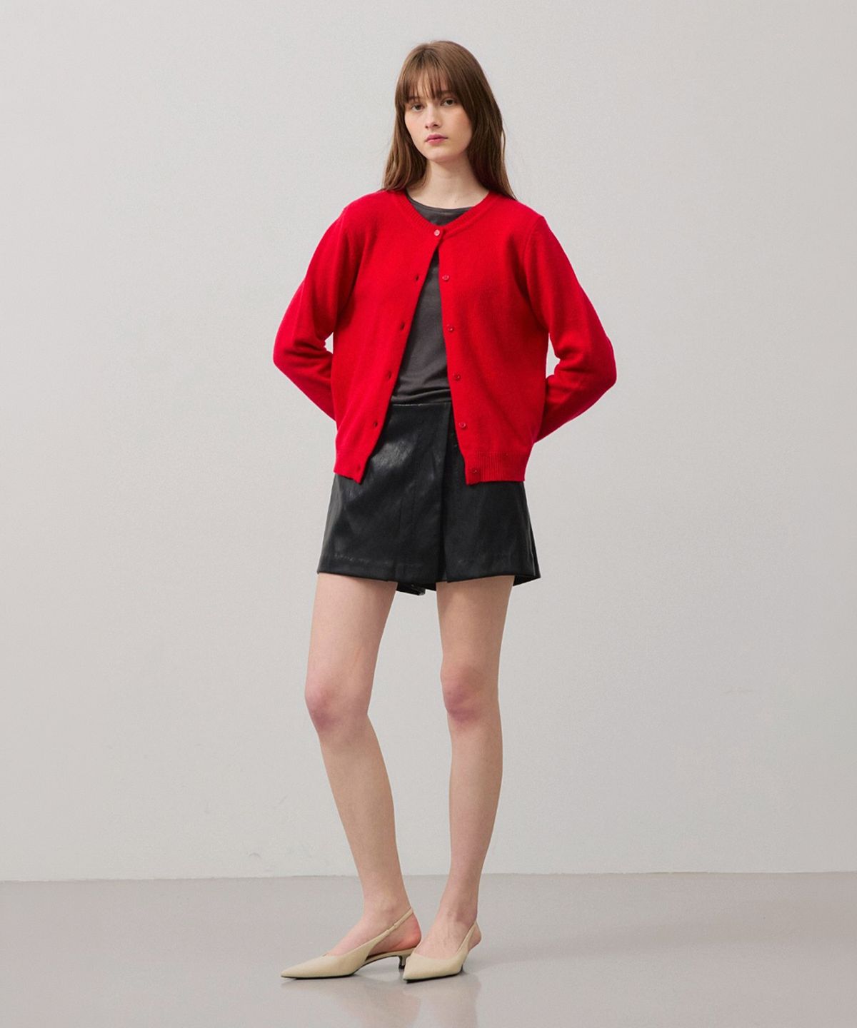 알엠알엔(RMRN) LEATHER MINI SKIRT PANTS