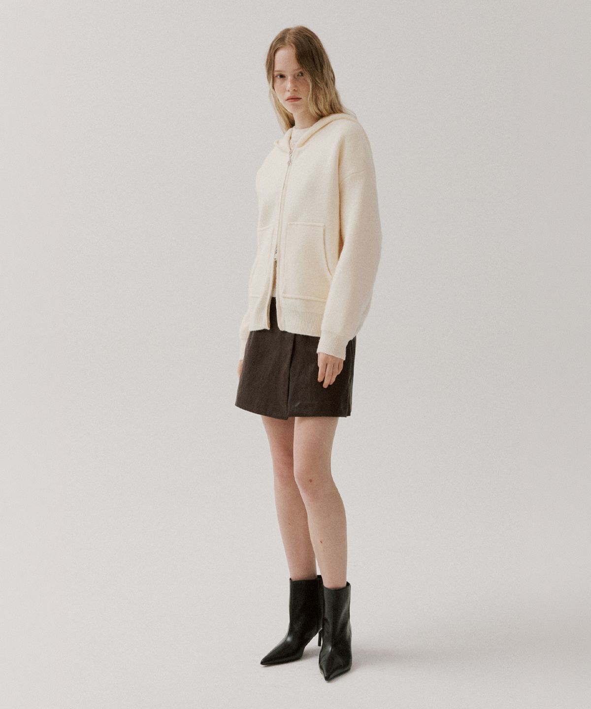 알엠알엔(RMRN) LEATHER MINI SKIRT PANTS