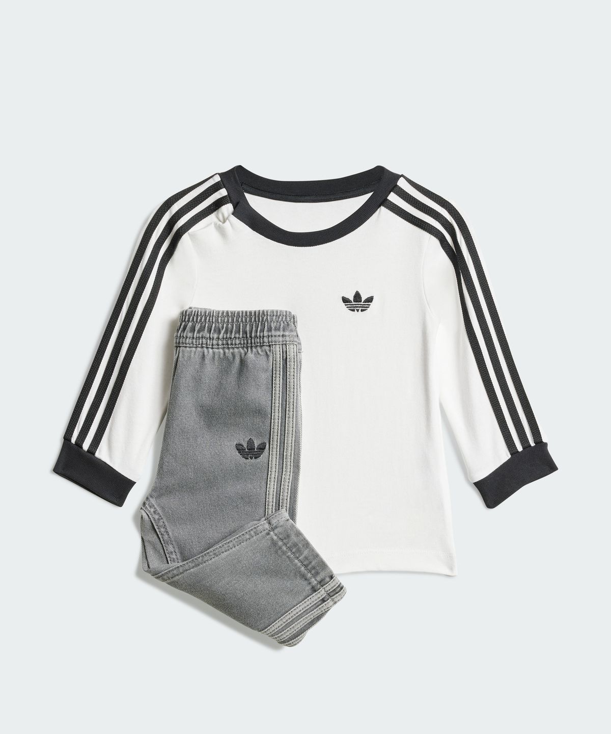 아디다스 키즈(ADIDAS KIDS) 아동용 데님 롱 슬리브 티 세트 JW5312