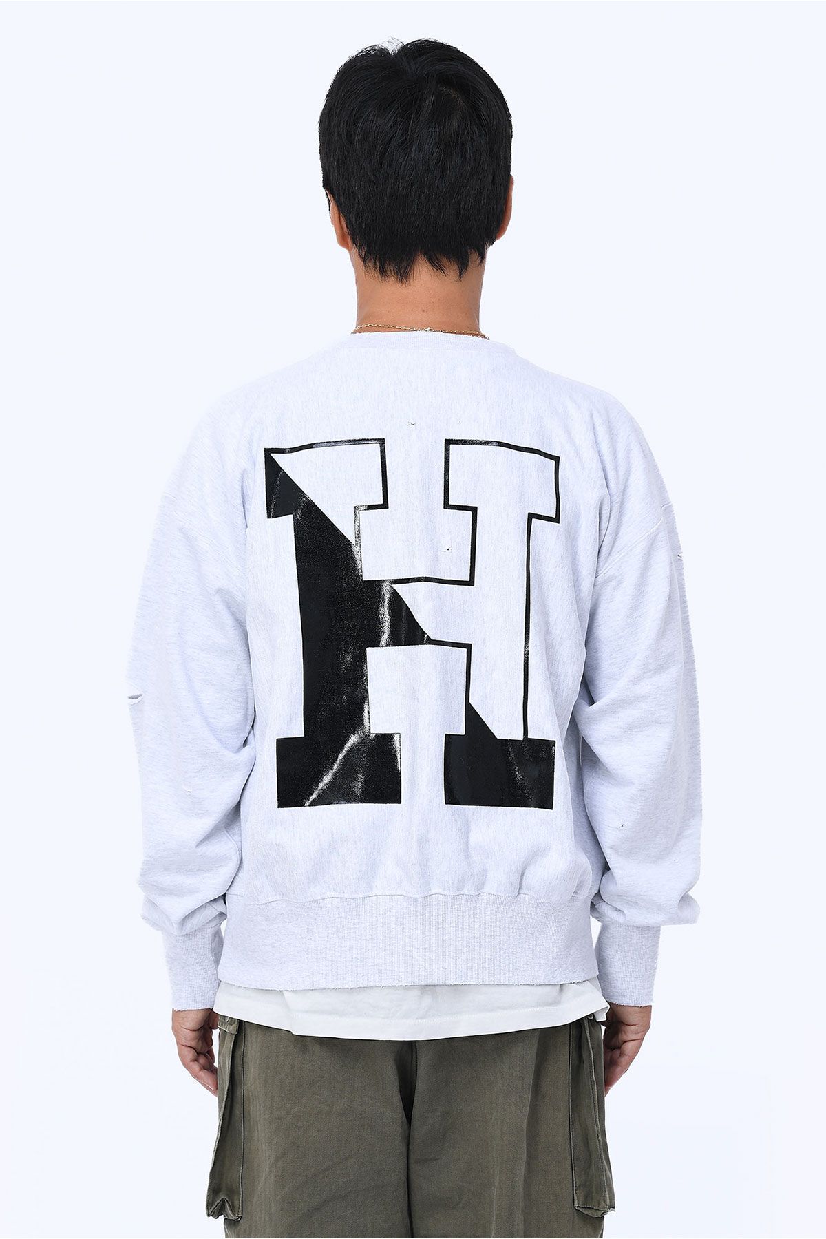 더 긱스(THE GEEKS) Hale college sweat shirt - M.grey