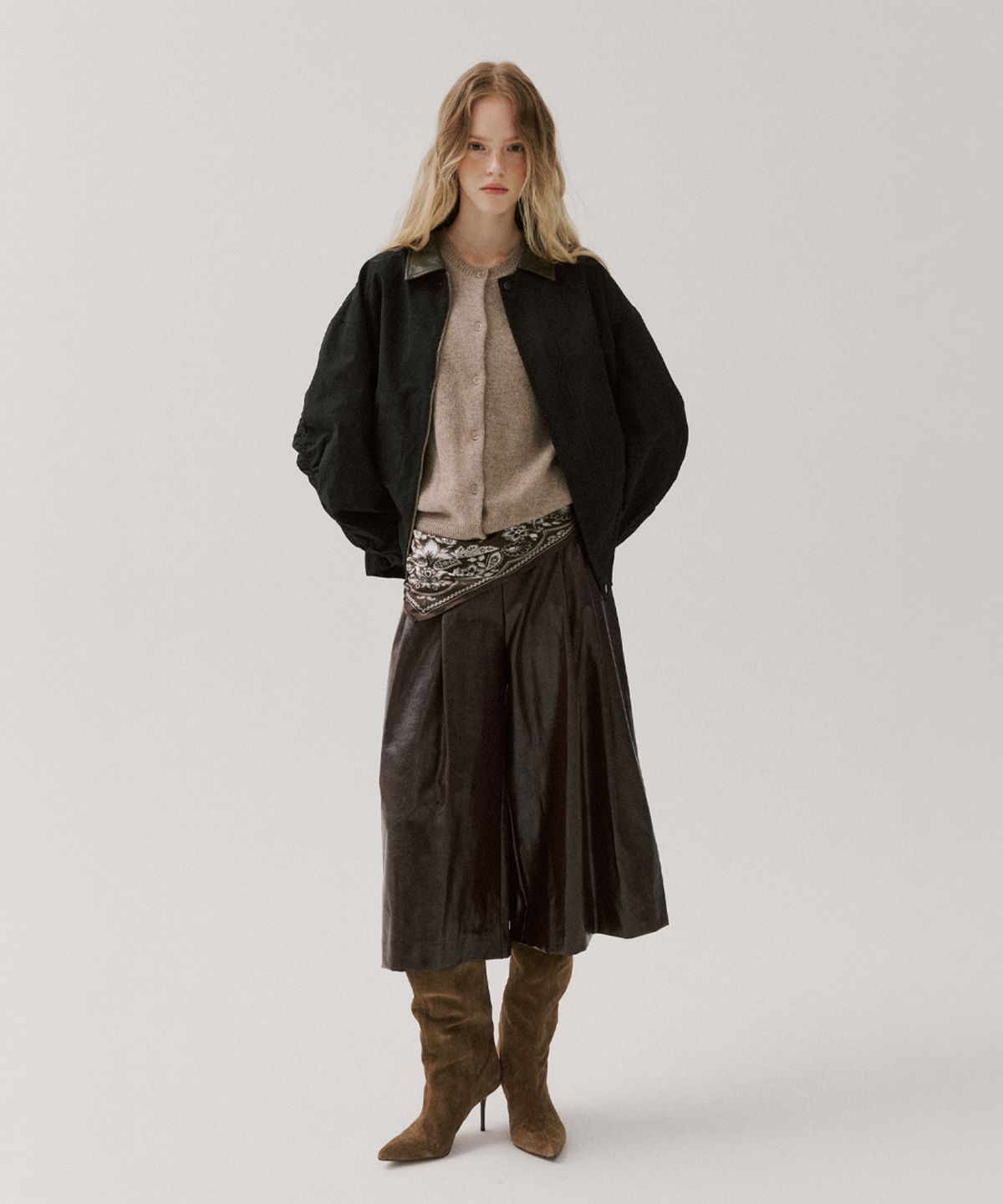 알엠알엔(RMRN) LEATHER BERMUDA PANTS