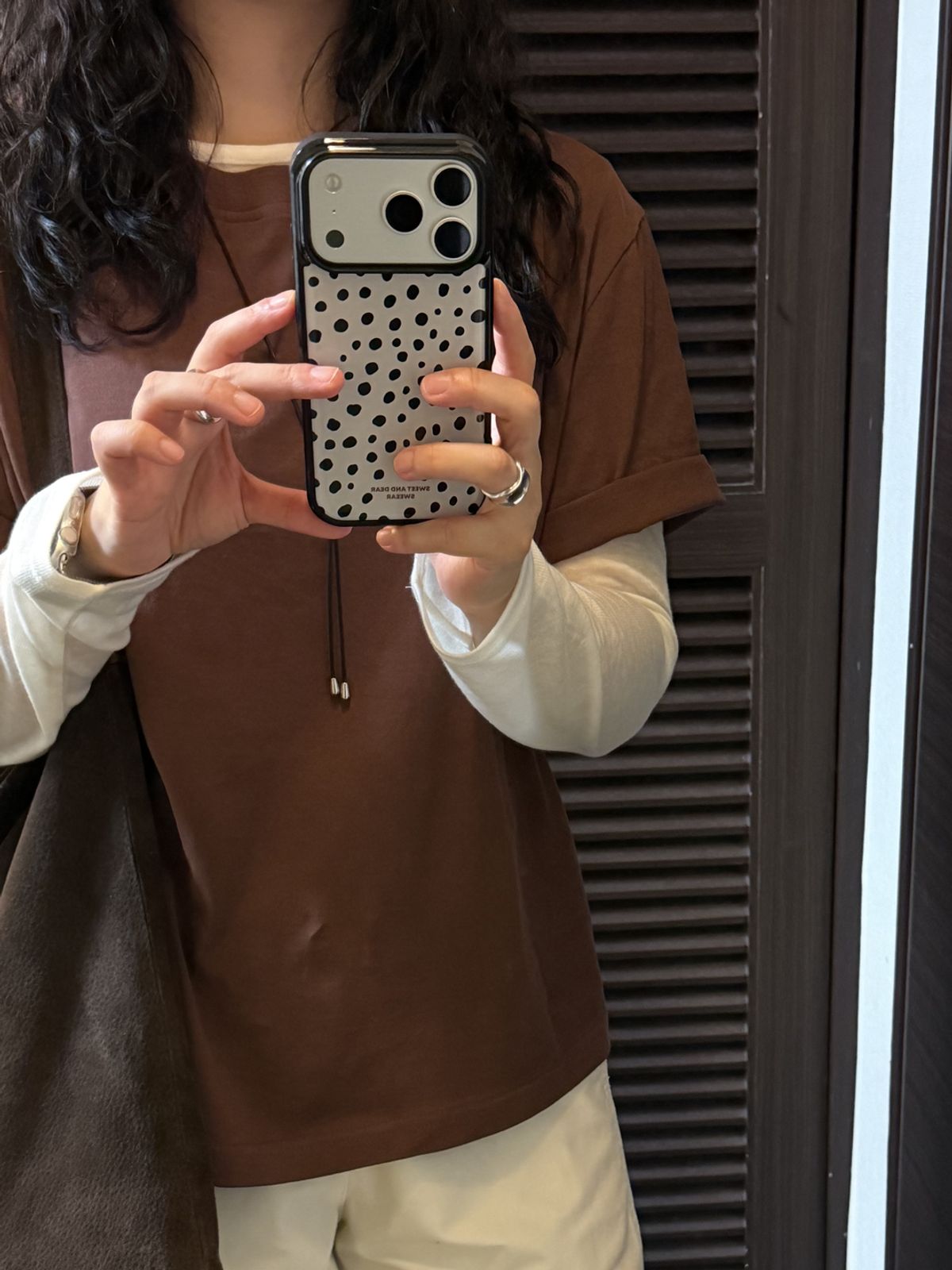 스위어(SWEEAR) DOT LEOPARD CASE IOVRY BLACK (실버글라스&에폭시)