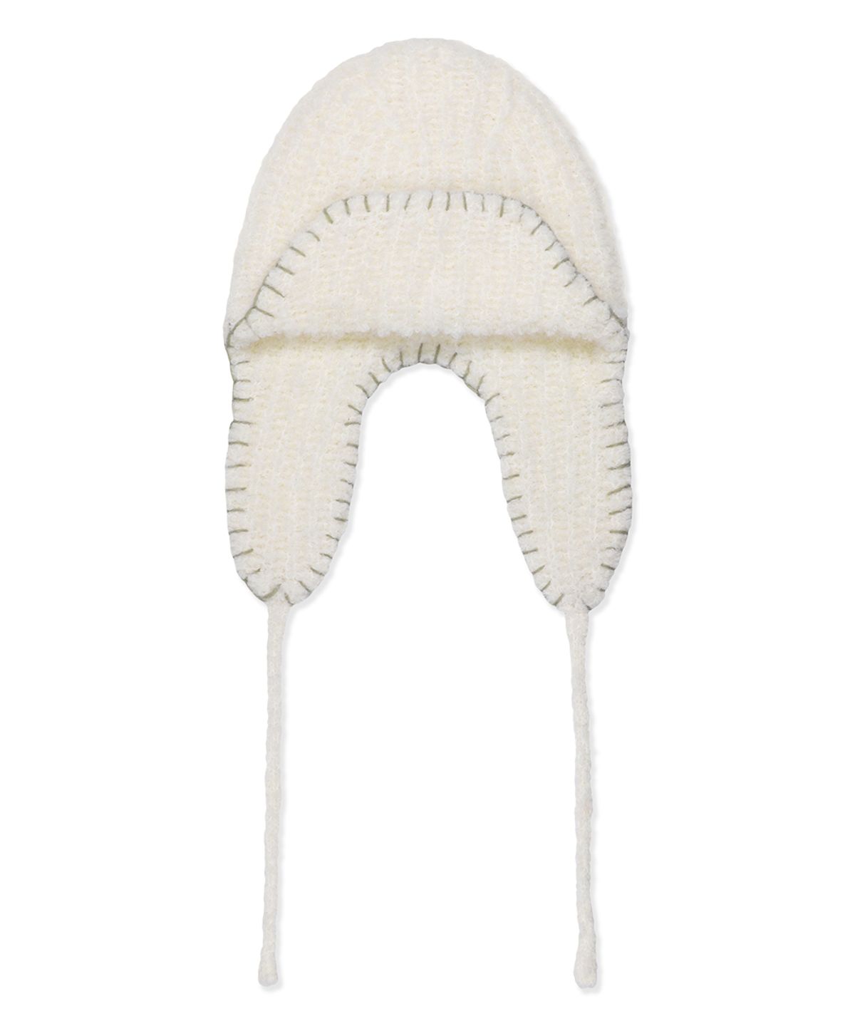 마하그리드(MAHAGRID) STITCH EARFLAP IVORY(MG2FWMAB34A)