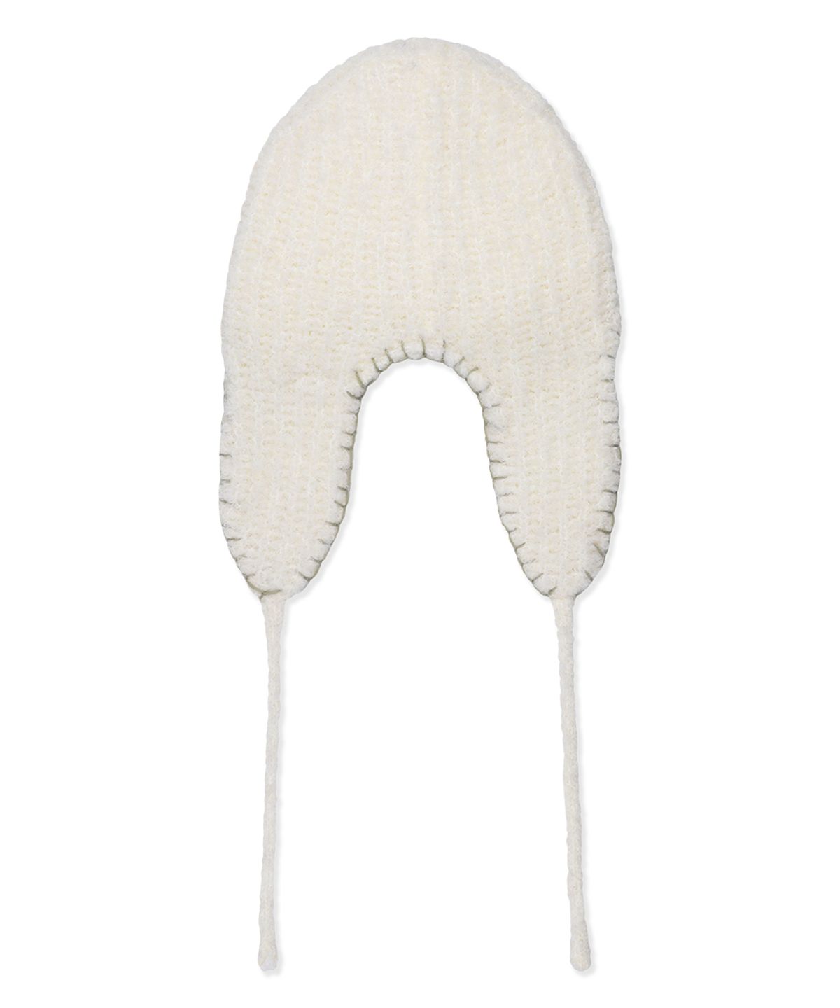 마하그리드(MAHAGRID) STITCH EARFLAP IVORY(MG2FWMAB34A)