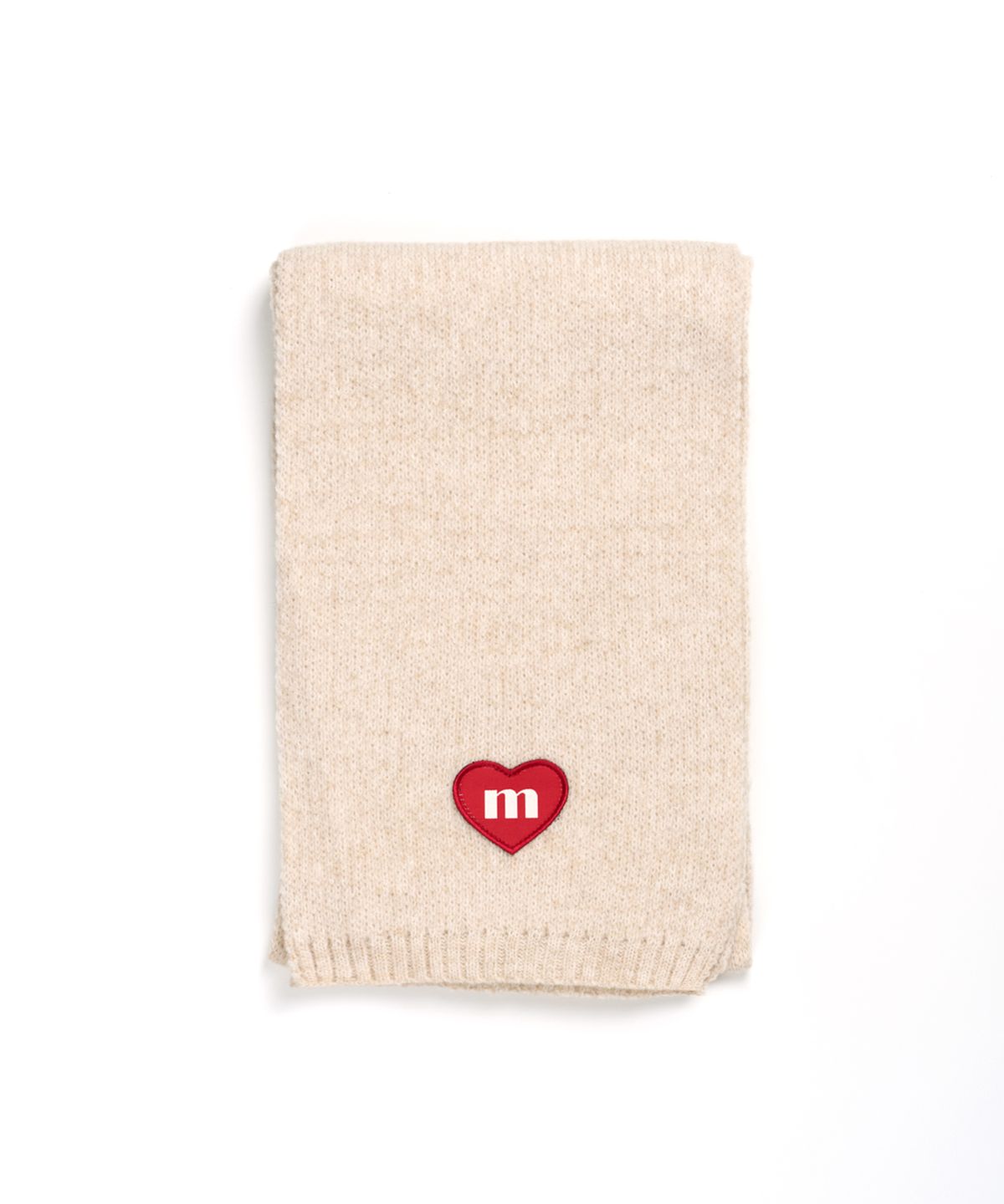 마크니(MACNI) LOVE M KNIT MUFFLER IVORY