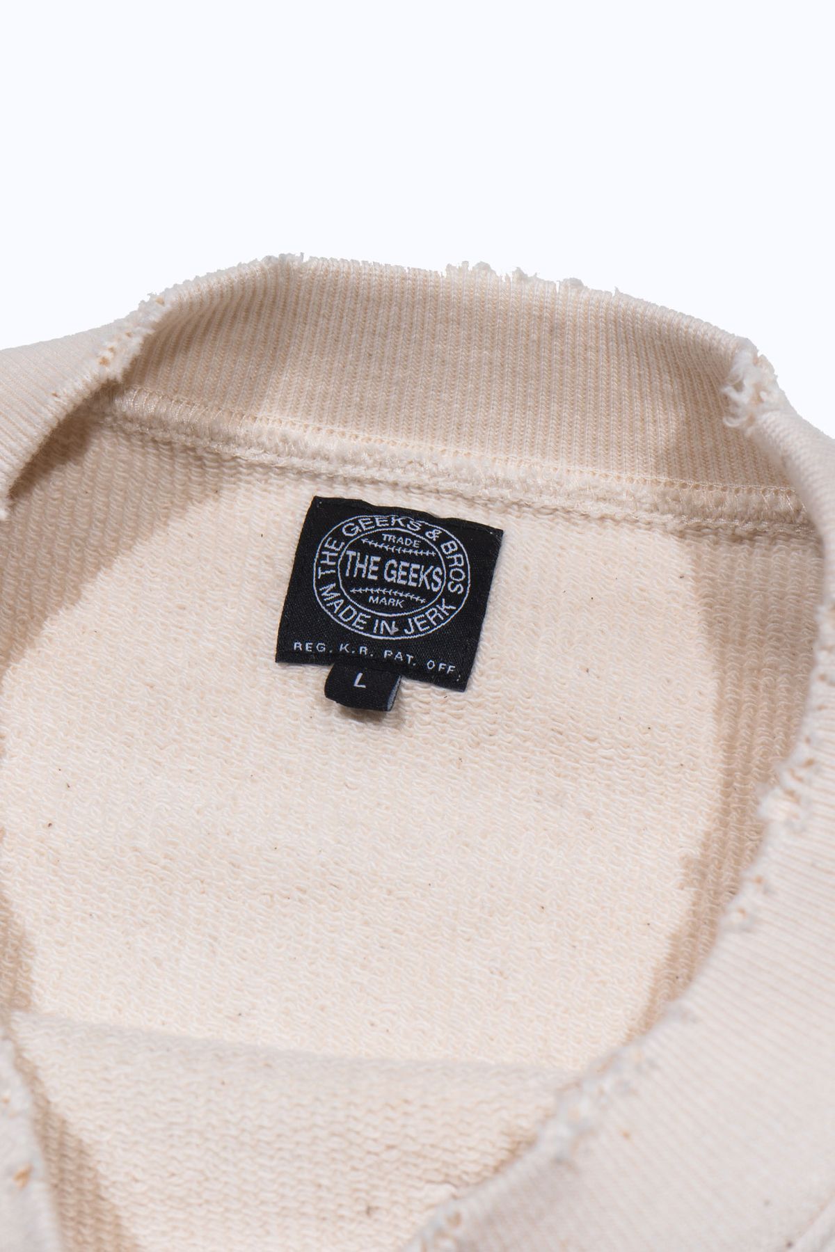 더 긱스(THE GEEKS) Utopia sweat shirt - Natural