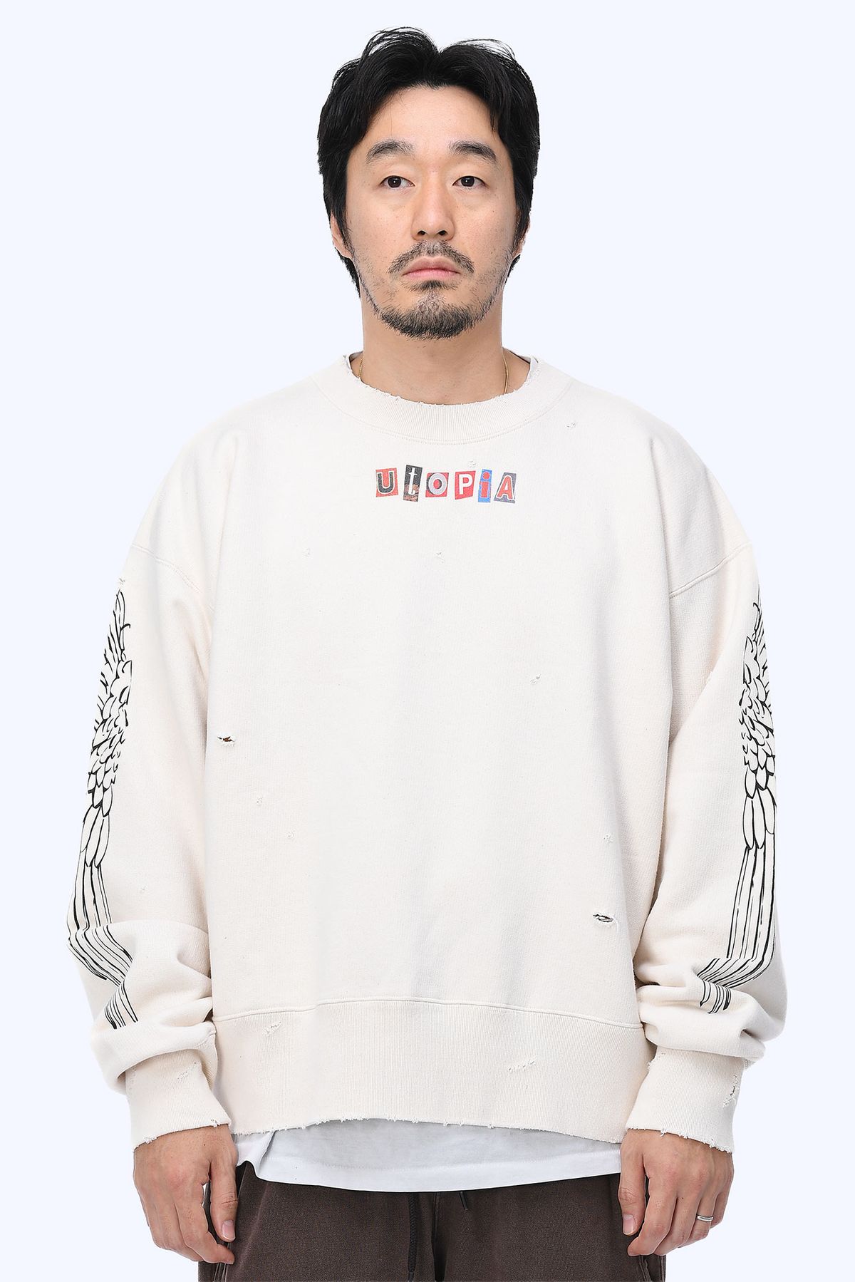 더 긱스(THE GEEKS) Utopia sweat shirt - Natural