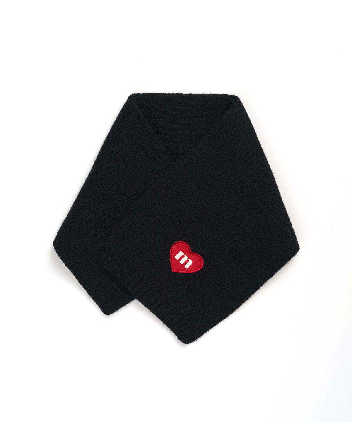 마크니(MACNI) LOVE M KNIT MUFFLER BLACK