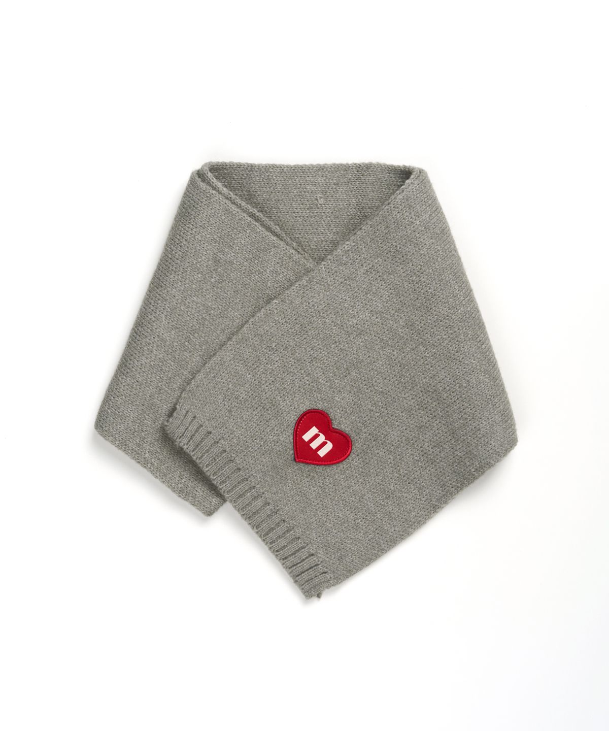 마크니(MACNI) LOVE M KNIT MUFFLER GREY