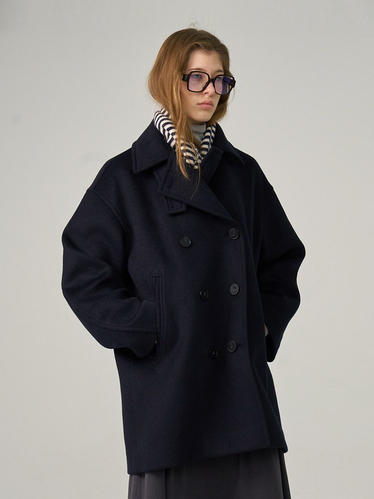 헌치(HUNCH) Overfit Pea Coat
