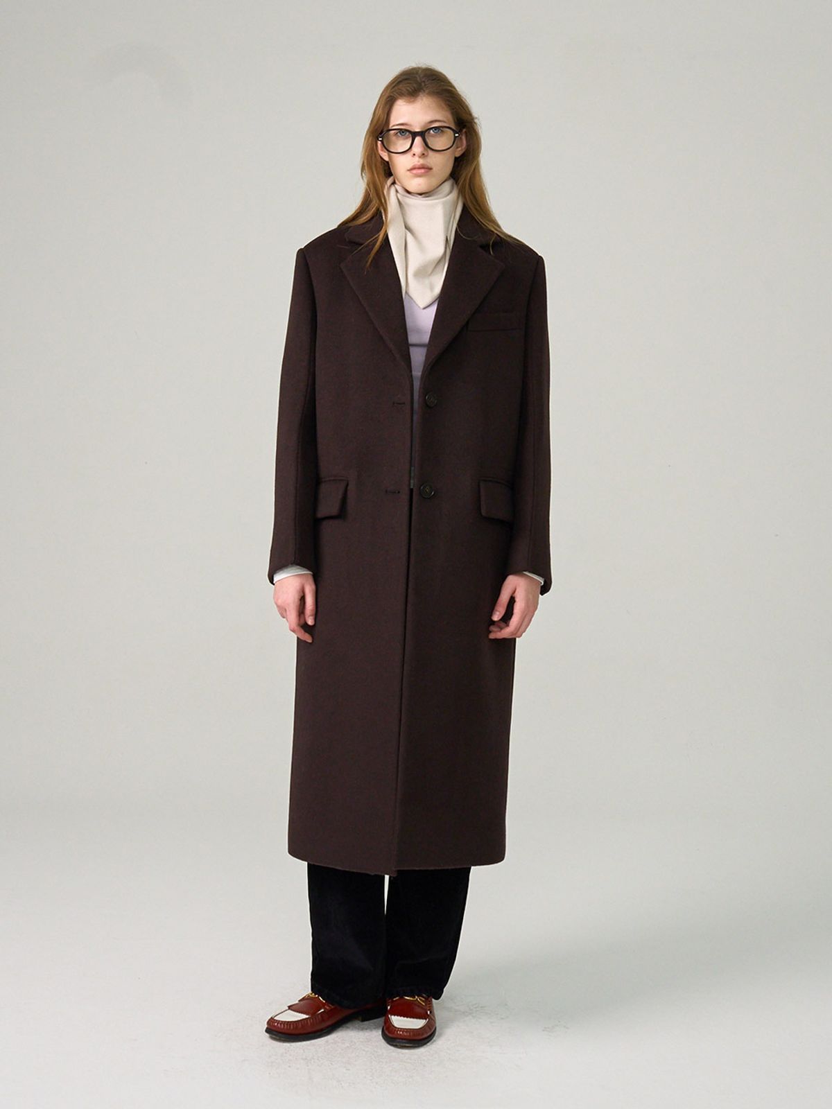 헌치(HUNCH) Tailored Single Long Coat (2color)