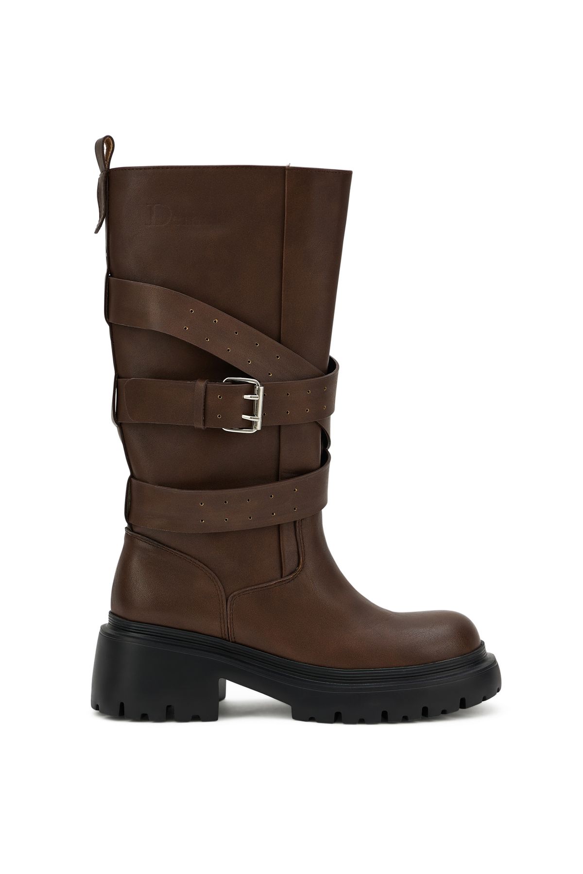 다이닛(DEINET) WILD BUCKLE BOOTS IN BROWN