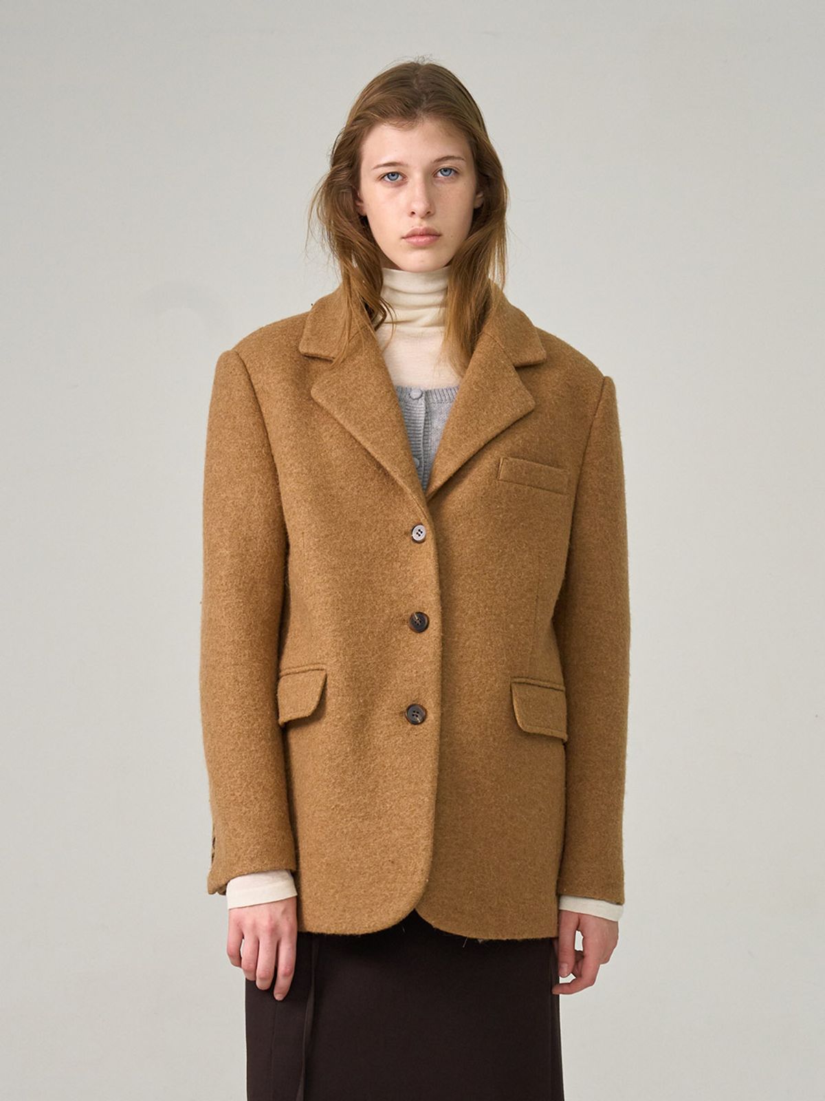 헌치(HUNCH) Alpaca Boucle Tailored Jacket (2color)