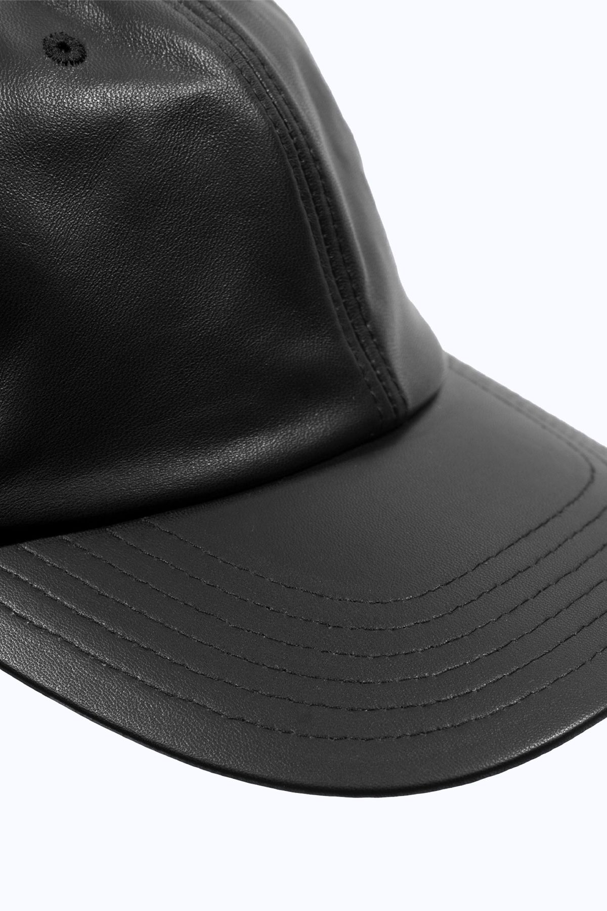 더 긱스(THE GEEKS) Leather earflap cap - Black