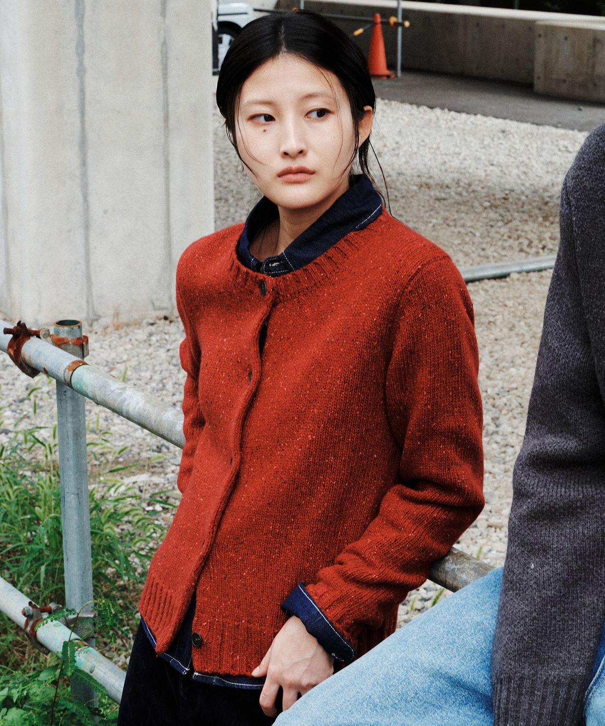 플랙 우먼(PLAC WOMEN) 크루넥 긴팔 가디건_3colors