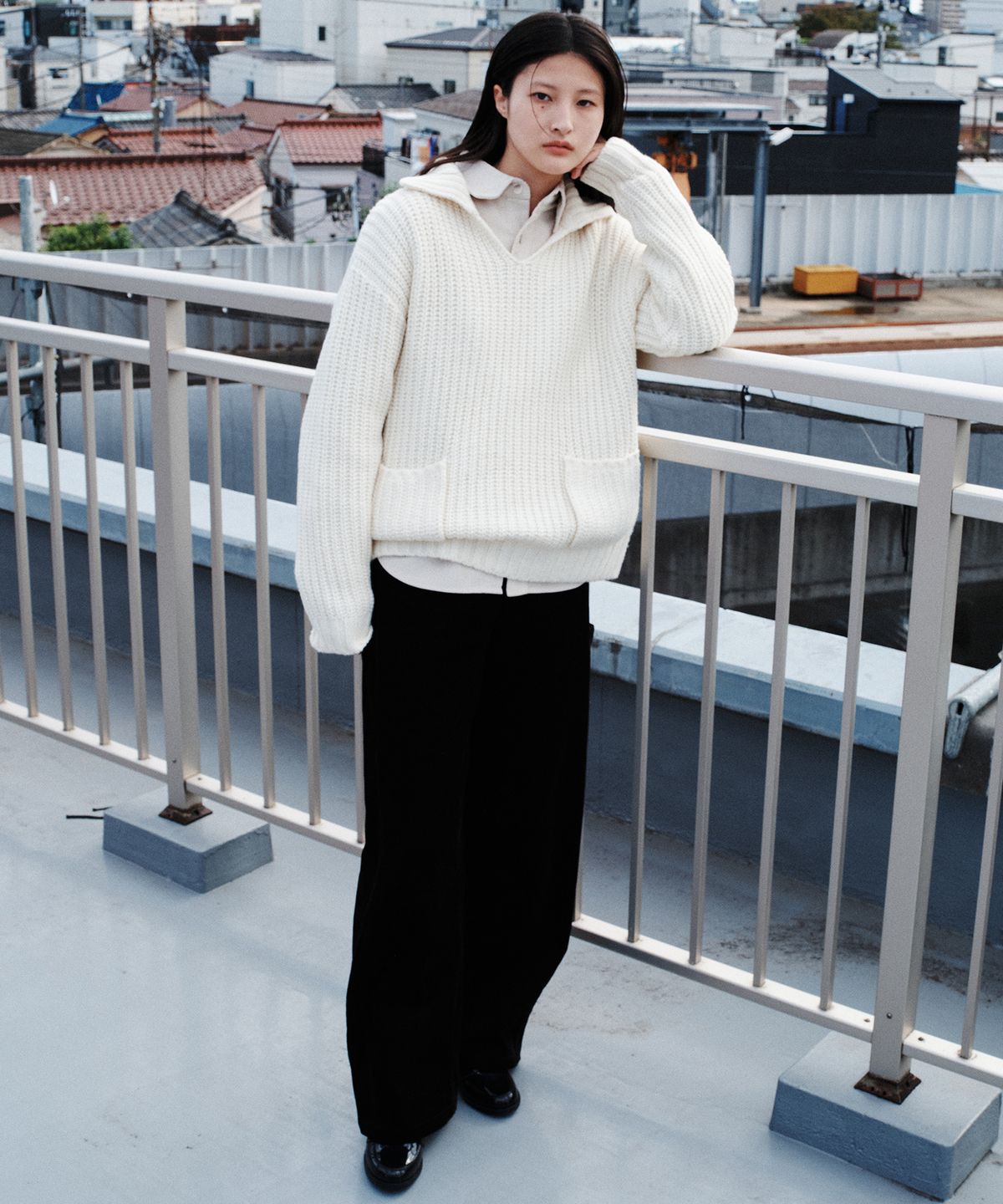 플랙 우먼(PLAC WOMEN) 커브드 코듀로이 팬츠_2colors