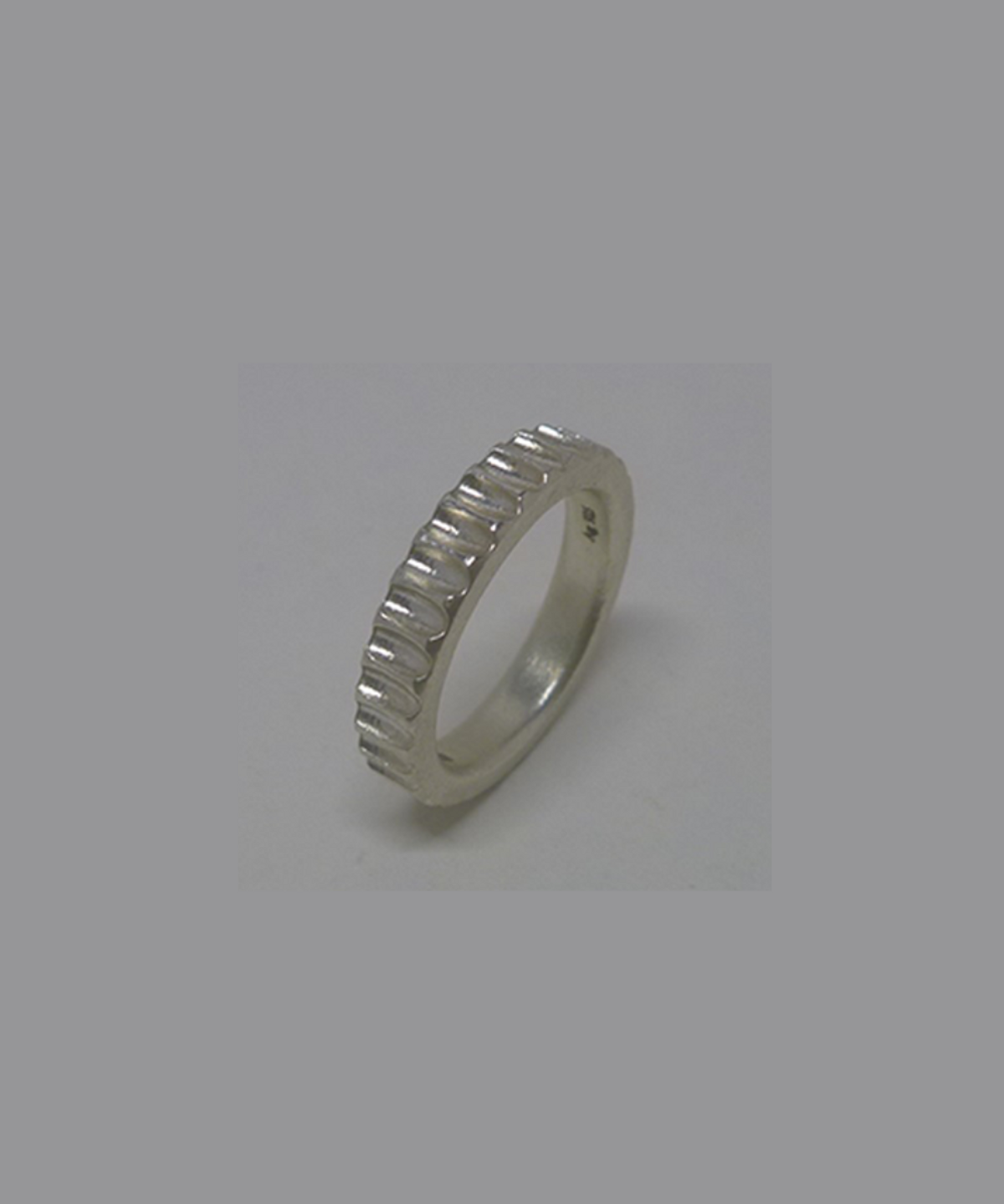 르네오브제(RENEOBJET) GRO WAVE(02) RING [STERLING SILVER] 기하학 디자인 패턴 포인트 925 실버 반지