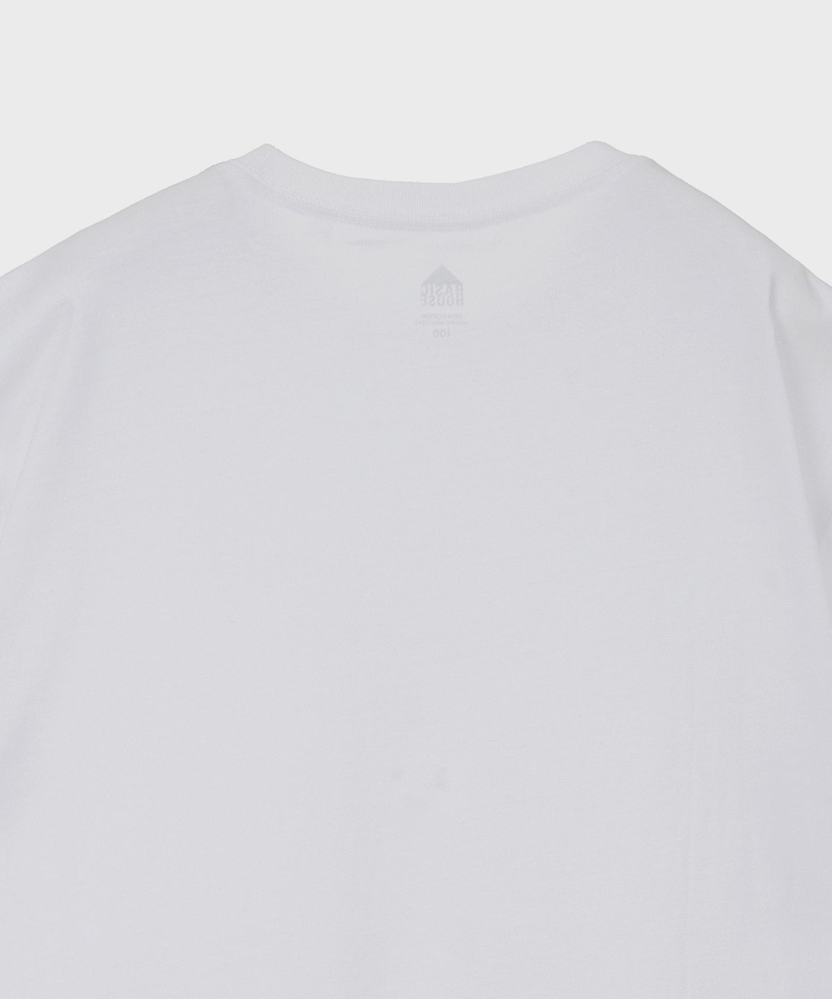 베이직하우스(BASIC HOUSE) UNI 레이어드 라운드 반팔티셔츠_일반기장(+4cm) LATS0104