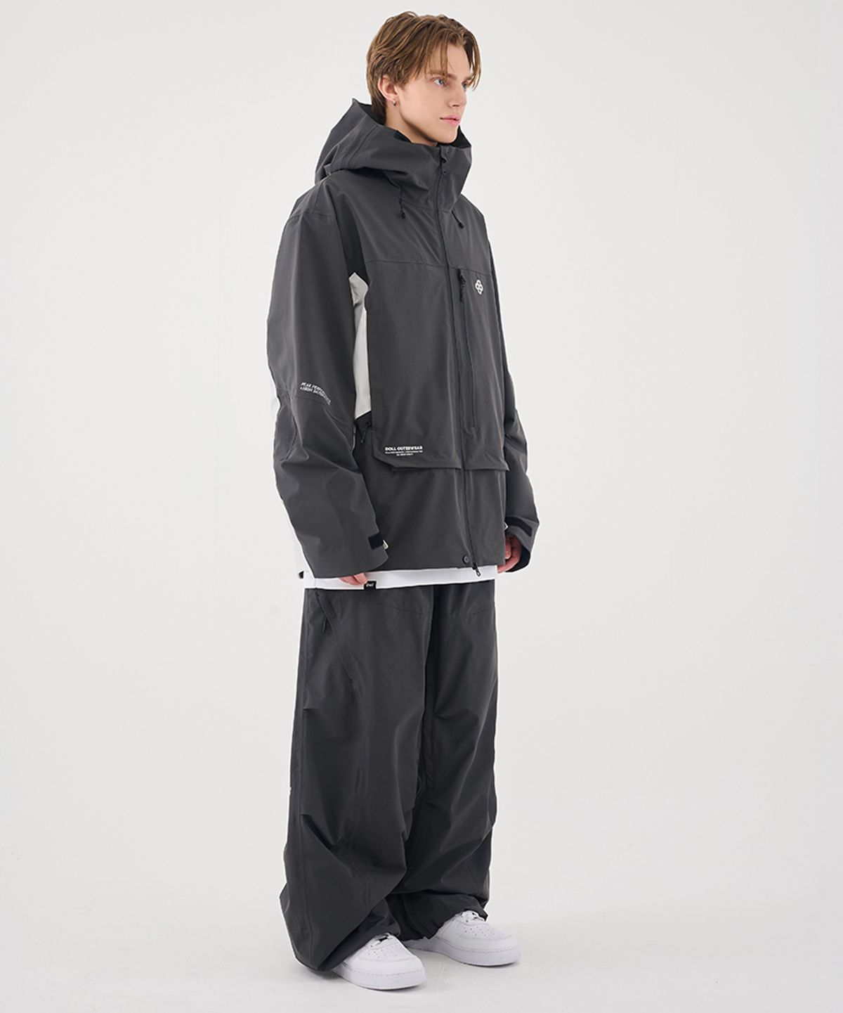 돌아우터웨어(DOLL OUTERWEAR) 2526 시마 자켓(3L)&팬츠 세트 CHACOAL 남녀공용