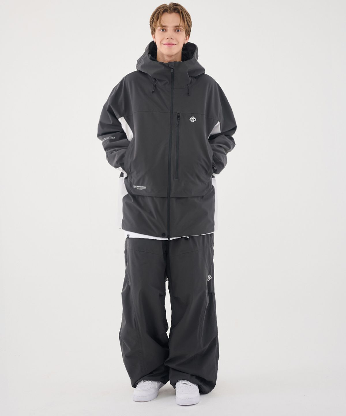돌아우터웨어(DOLL OUTERWEAR) 2526 시마 자켓(3L)&팬츠 세트 CHACOAL 남녀공용