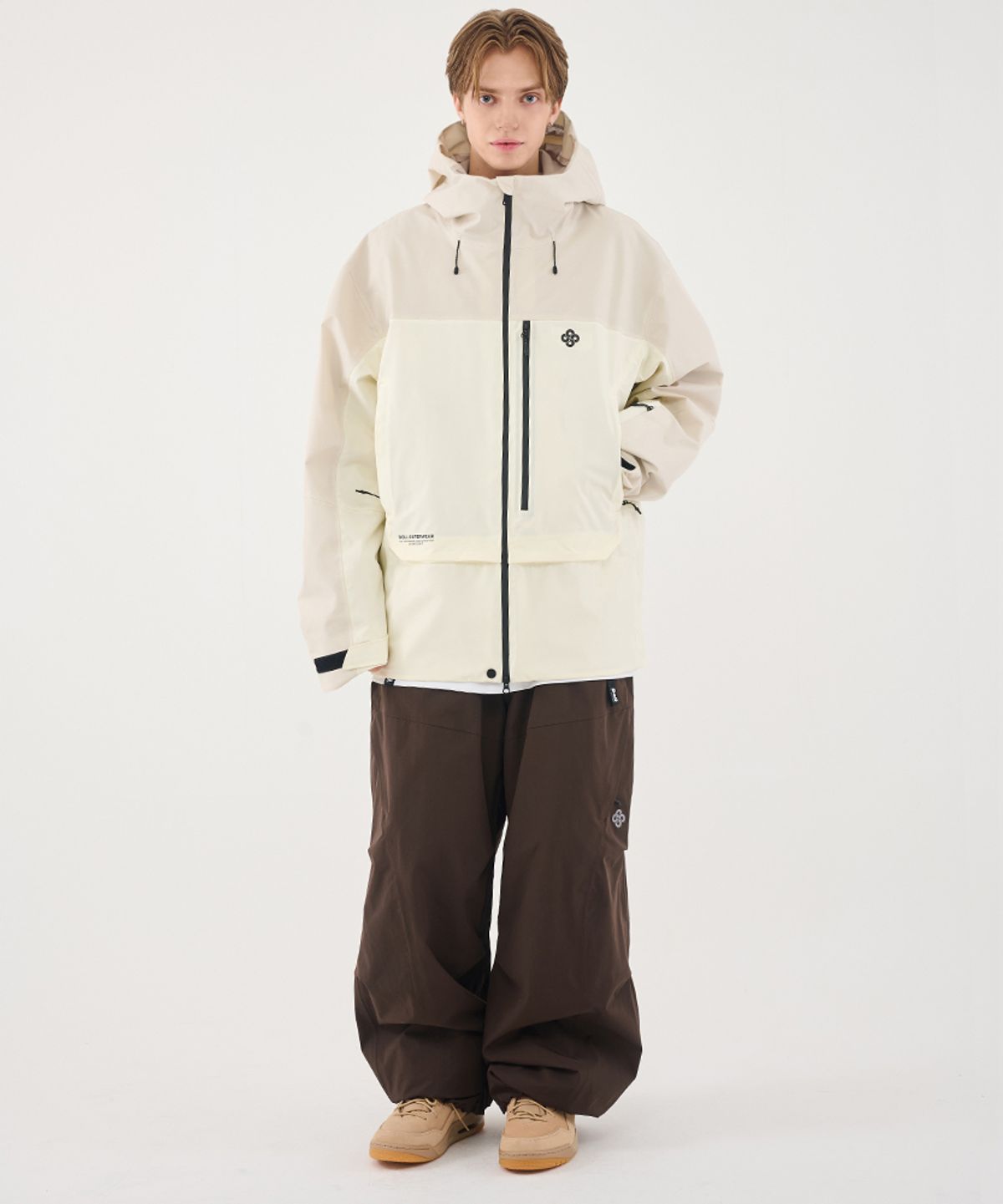 돌아우터웨어(DOLL OUTERWEAR) 2526 시마 자켓(3L)&팬츠 세트 IVORY 남녀공용