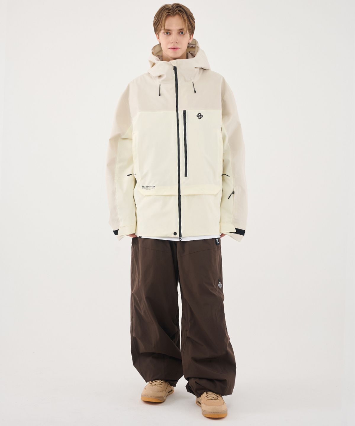 돌아우터웨어(DOLL OUTERWEAR) 2526 시마 자켓(3L)&팬츠 세트 IVORY 남녀공용