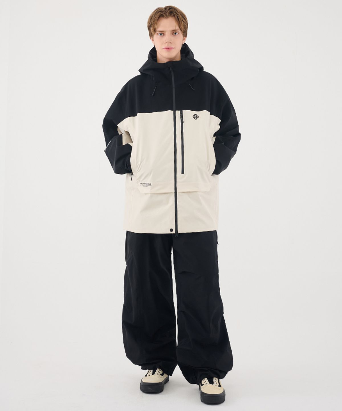 돌아우터웨어(DOLL OUTERWEAR) 2526 시마 자켓(3L)&팬츠 세트 BLACK 남녀공용