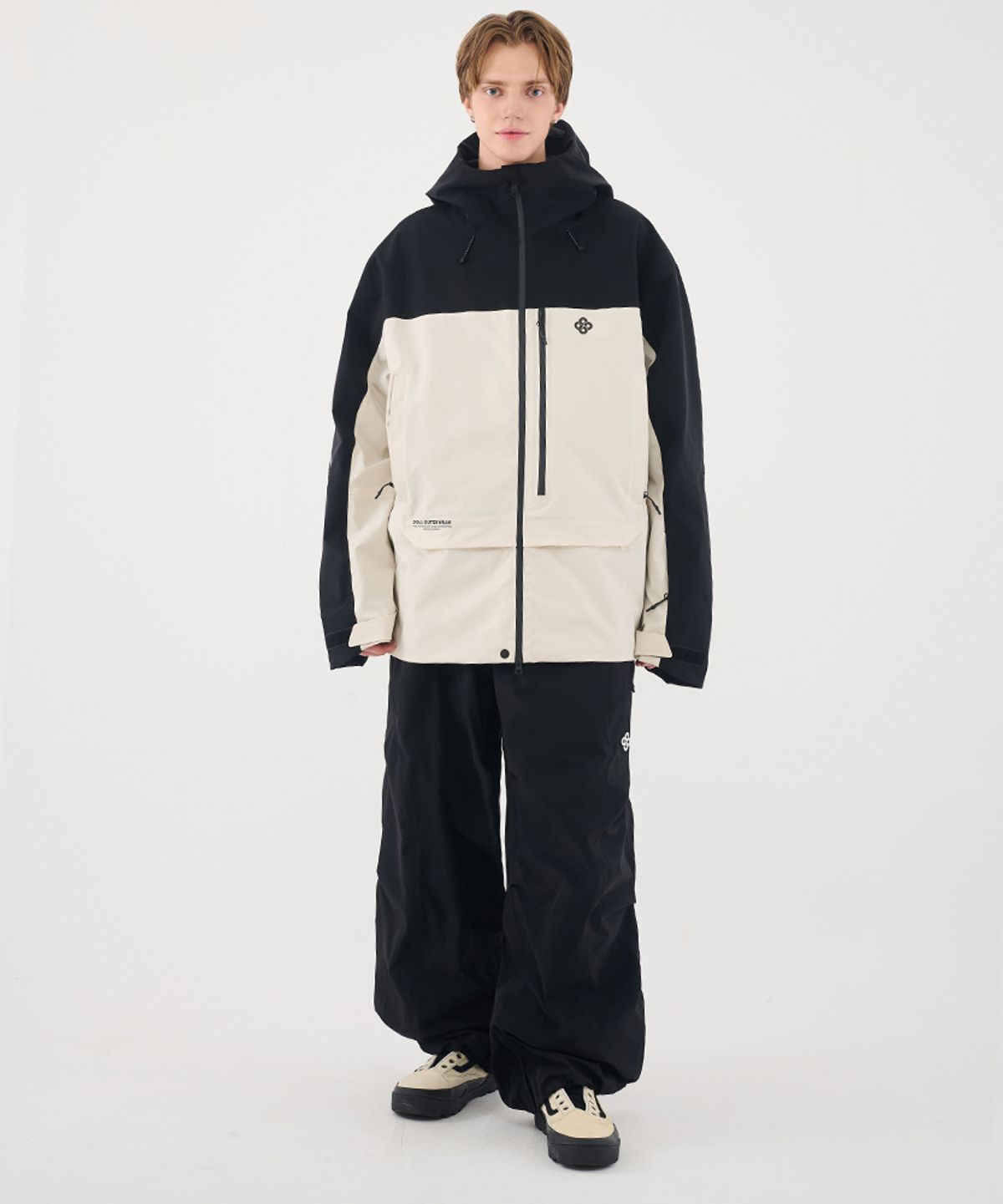 돌아우터웨어(DOLL OUTERWEAR) 2526 시마 자켓(3L)&팬츠 세트 BLACK 남녀공용