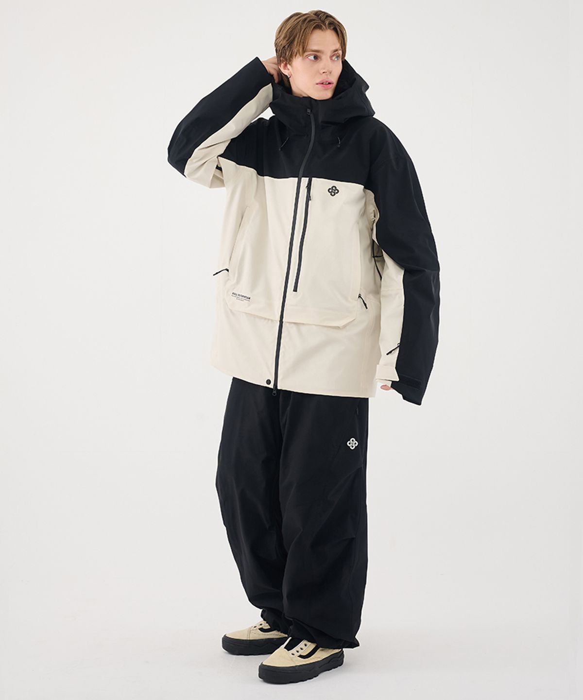 돌아우터웨어(DOLL OUTERWEAR) 2526 시마 자켓(3L)&팬츠 세트 BLACK 남녀공용