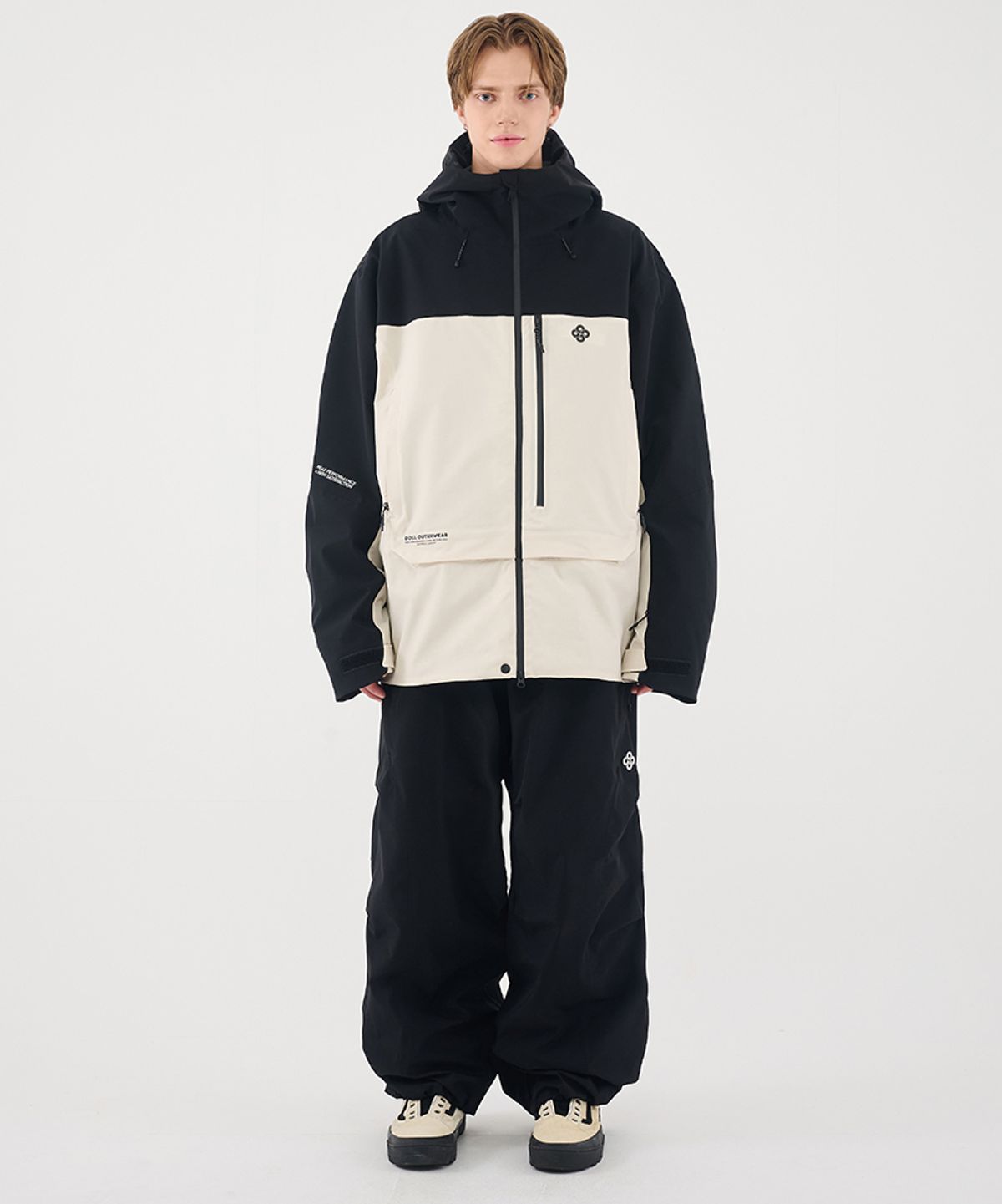돌아우터웨어(DOLL OUTERWEAR) 2526 시마 자켓(3L)&팬츠 세트 BLACK 남녀공용