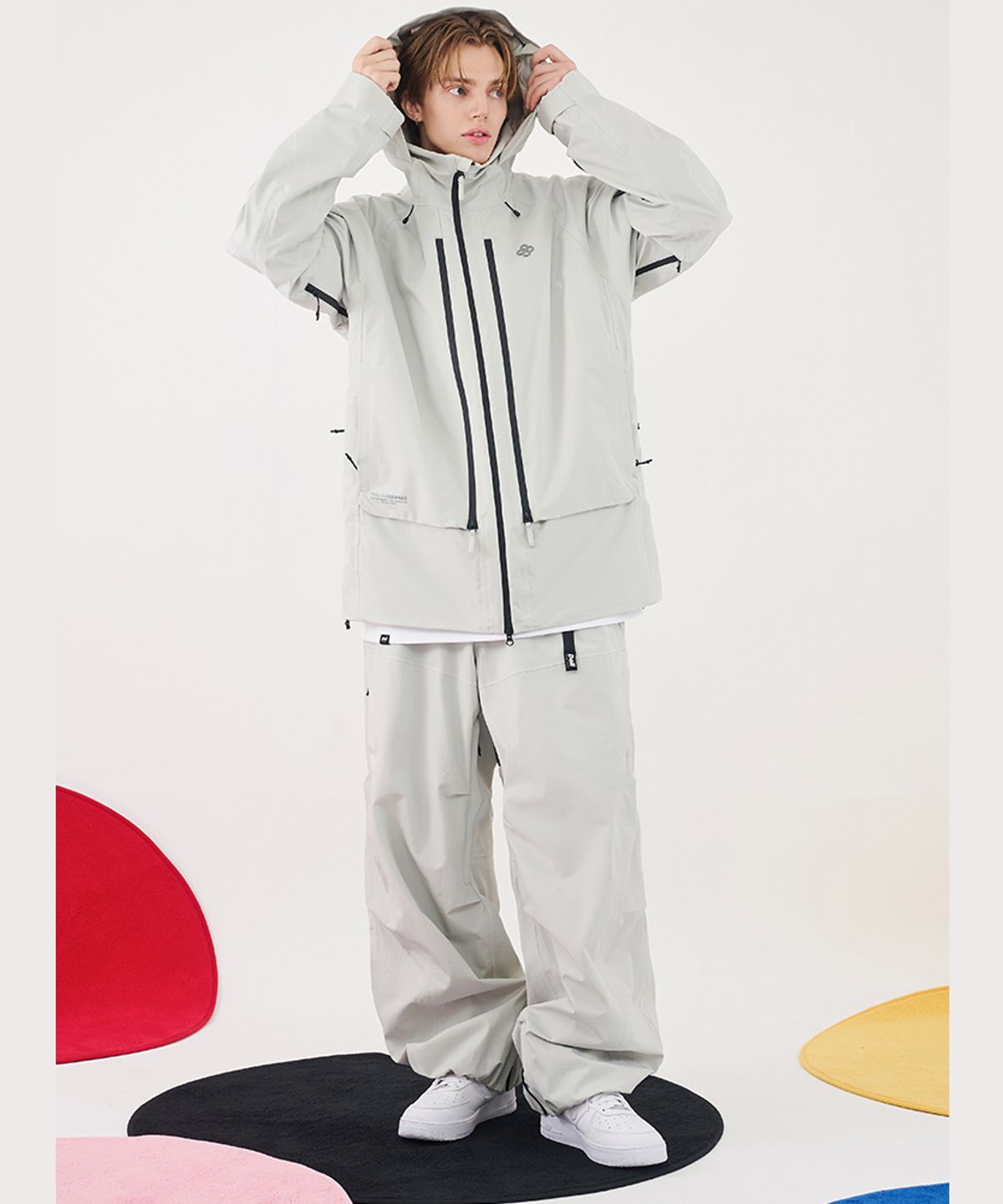 돌아우터웨어(DOLL OUTERWEAR) 2526 브릭 자켓(3L)&팬츠 세트 COOL GRAY 남녀공용