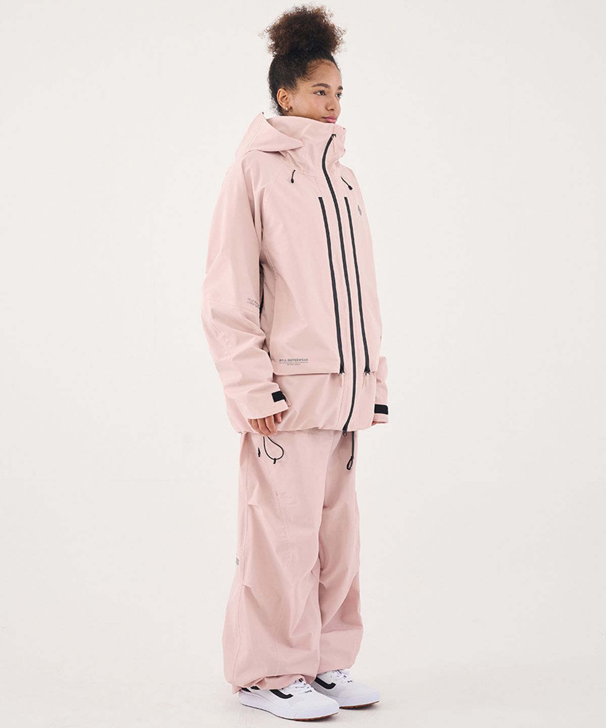 돌아우터웨어(DOLL OUTERWEAR) 2526 브릭 자켓(3L)&팬츠 세트 BABY PINK 남녀공용