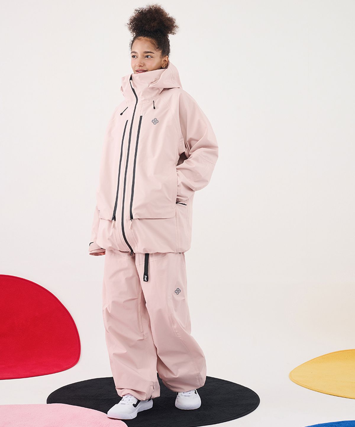 돌아우터웨어(DOLL OUTERWEAR) 2526 브릭 자켓(3L)&팬츠 세트 BABY PINK 남녀공용