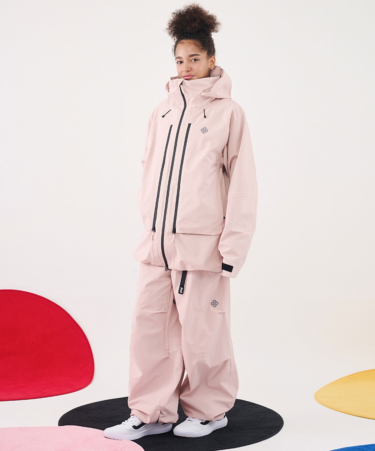 돌아우터웨어(DOLL OUTERWEAR) 2526 브릭 자켓(3L)&팬츠 세트 BABY PINK 남녀공용