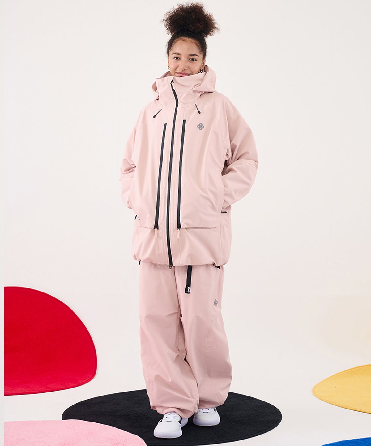 돌아우터웨어(DOLL OUTERWEAR) 2526 브릭 자켓(3L)&팬츠 세트 BABY PINK 남녀공용