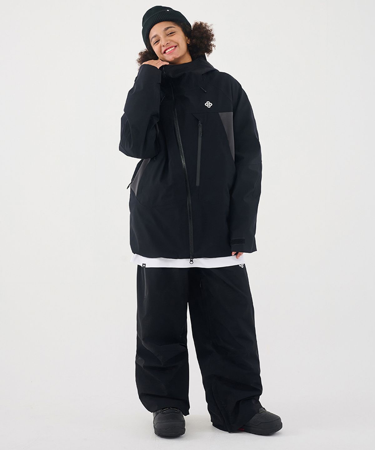 돌아우터웨어(DOLL OUTERWEAR) 2526 아크 자켓(3L)&팬츠 세트 BLACK 남녀공용