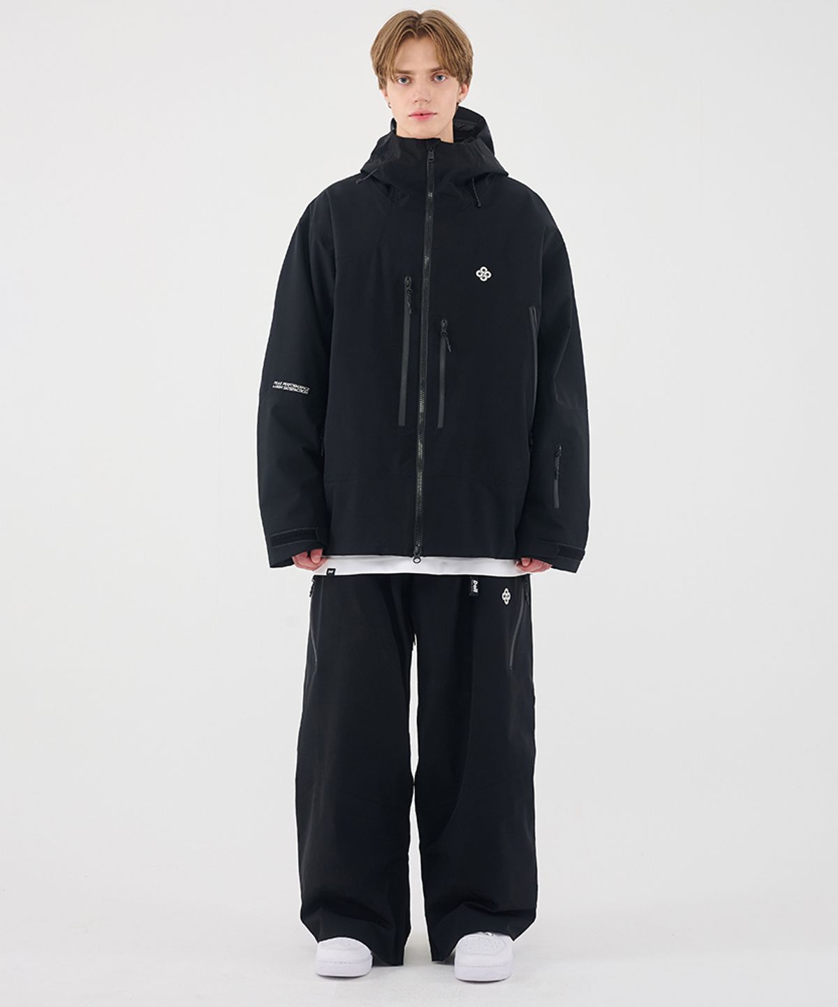 돌아우터웨어(DOLL OUTERWEAR) 2526 이보크 자켓(3L)&팬츠 세트 BLACK  남녀공용