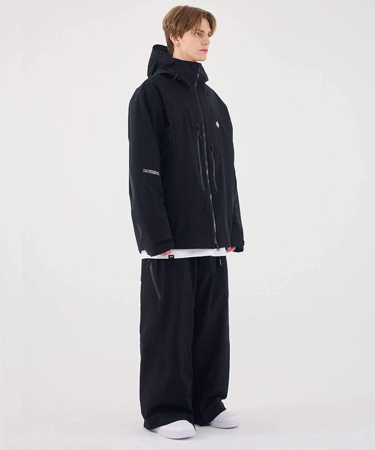 돌아우터웨어(DOLL OUTERWEAR) 2526 이보크 자켓(3L)&팬츠 세트 BLACK  남녀공용