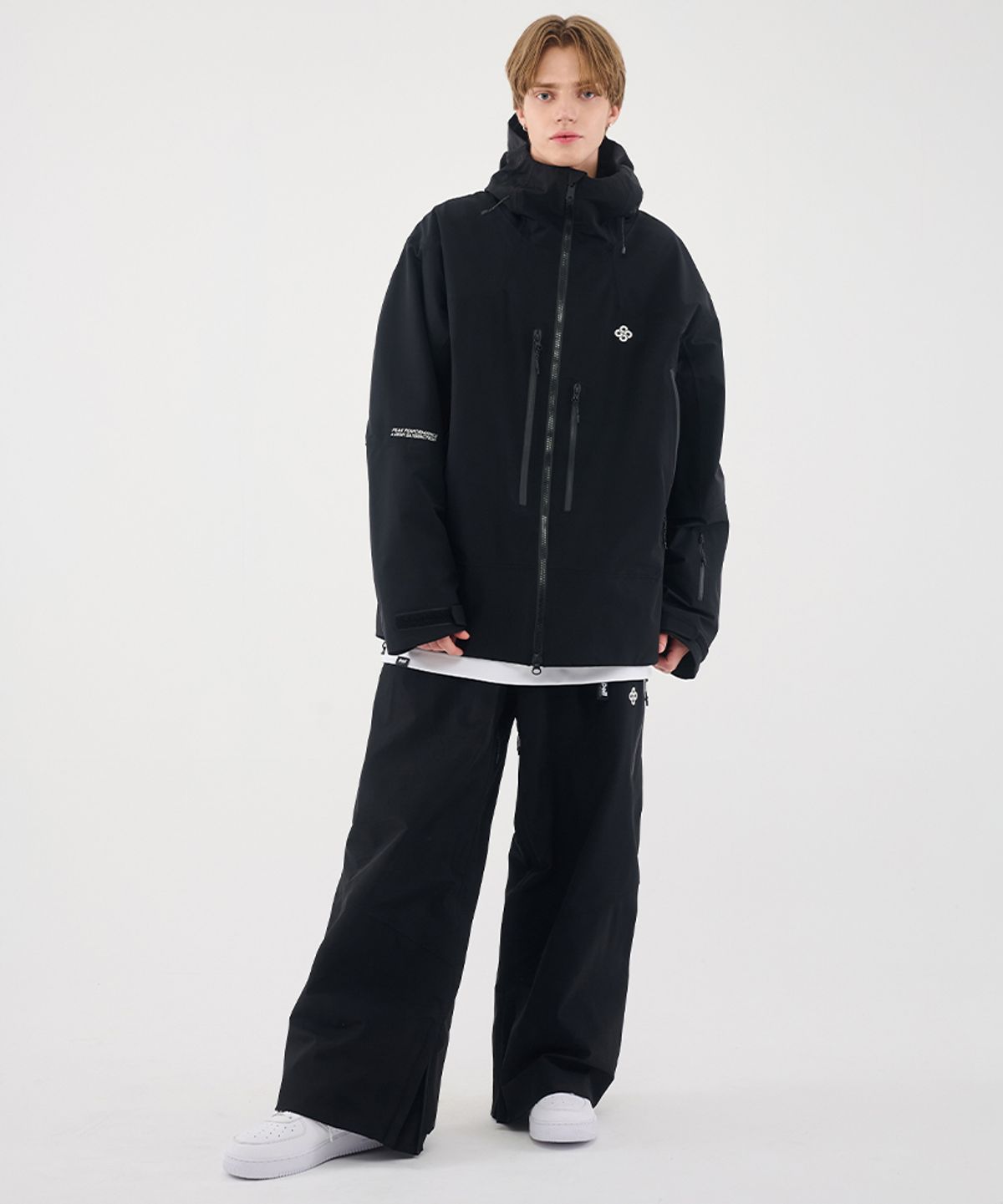 돌아우터웨어(DOLL OUTERWEAR) 2526 이보크 자켓(3L)&팬츠 세트 BLACK  남녀공용