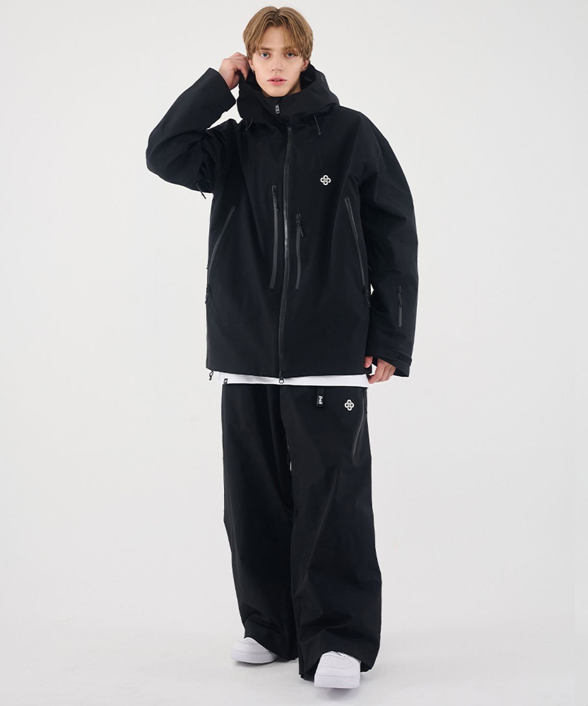 돌아우터웨어(DOLL OUTERWEAR) 2526 이보크 자켓(3L)&팬츠 세트 BLACK  남녀공용