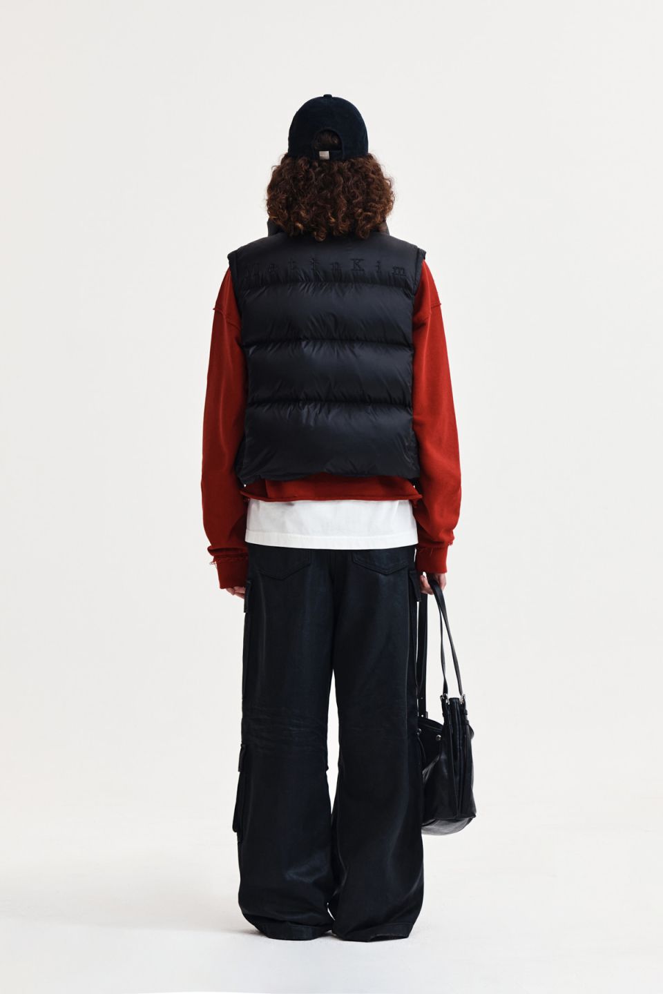 MUSINSA公式 | MATIN KIM UNBALANCE QUILTED DOWN VEST FOR WOMEN IN BLACK