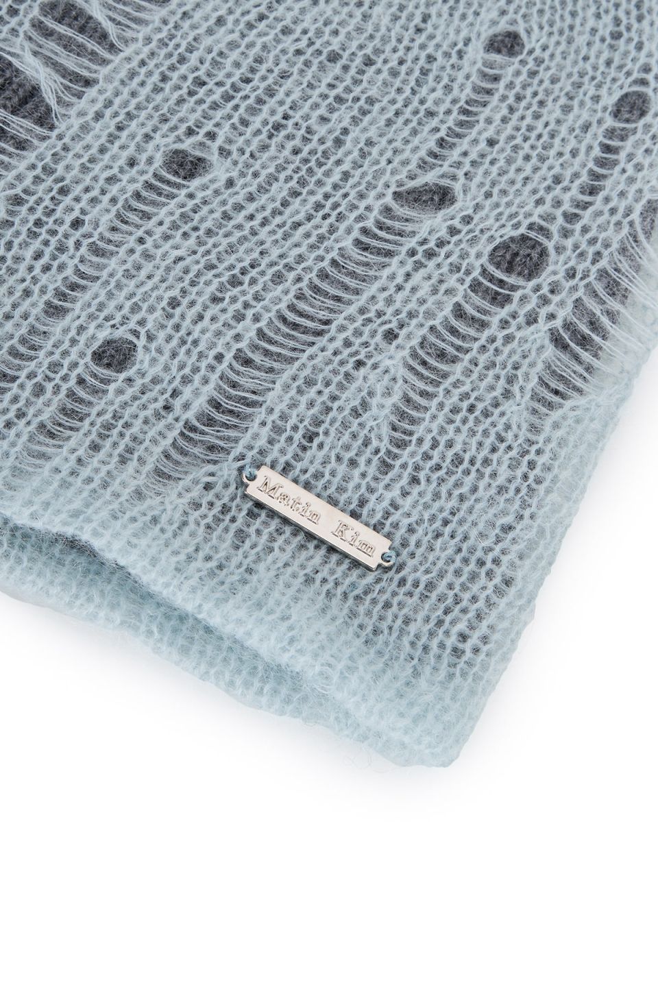 MUSINSA公式 | MATIN KIM VINTAGE LAYER KNIT BEANIE IN LIGHT BLUE