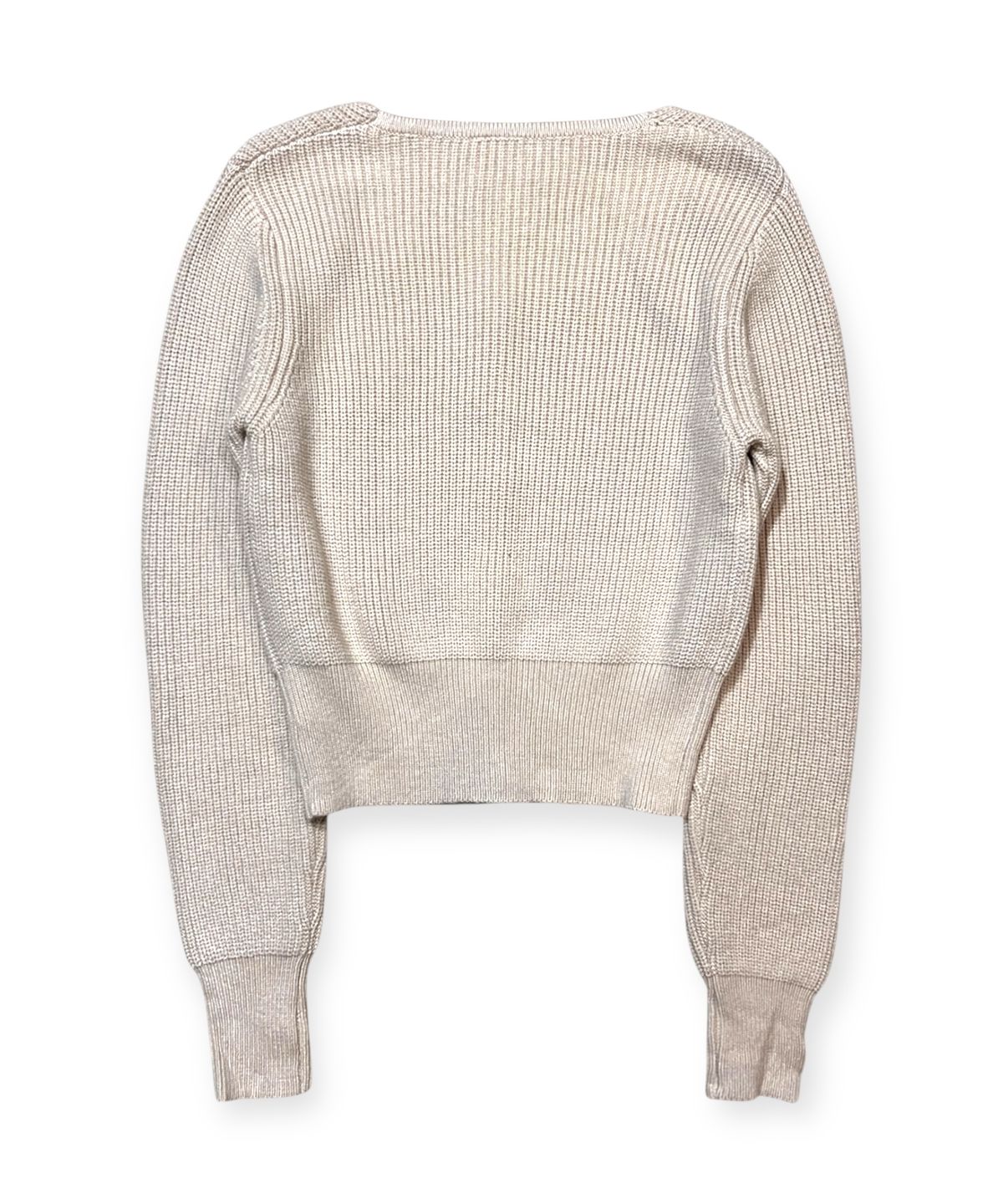 본슬리피(BORN SLIPPY) Soft Square Neck Crop Knit Cardigan (Beige)