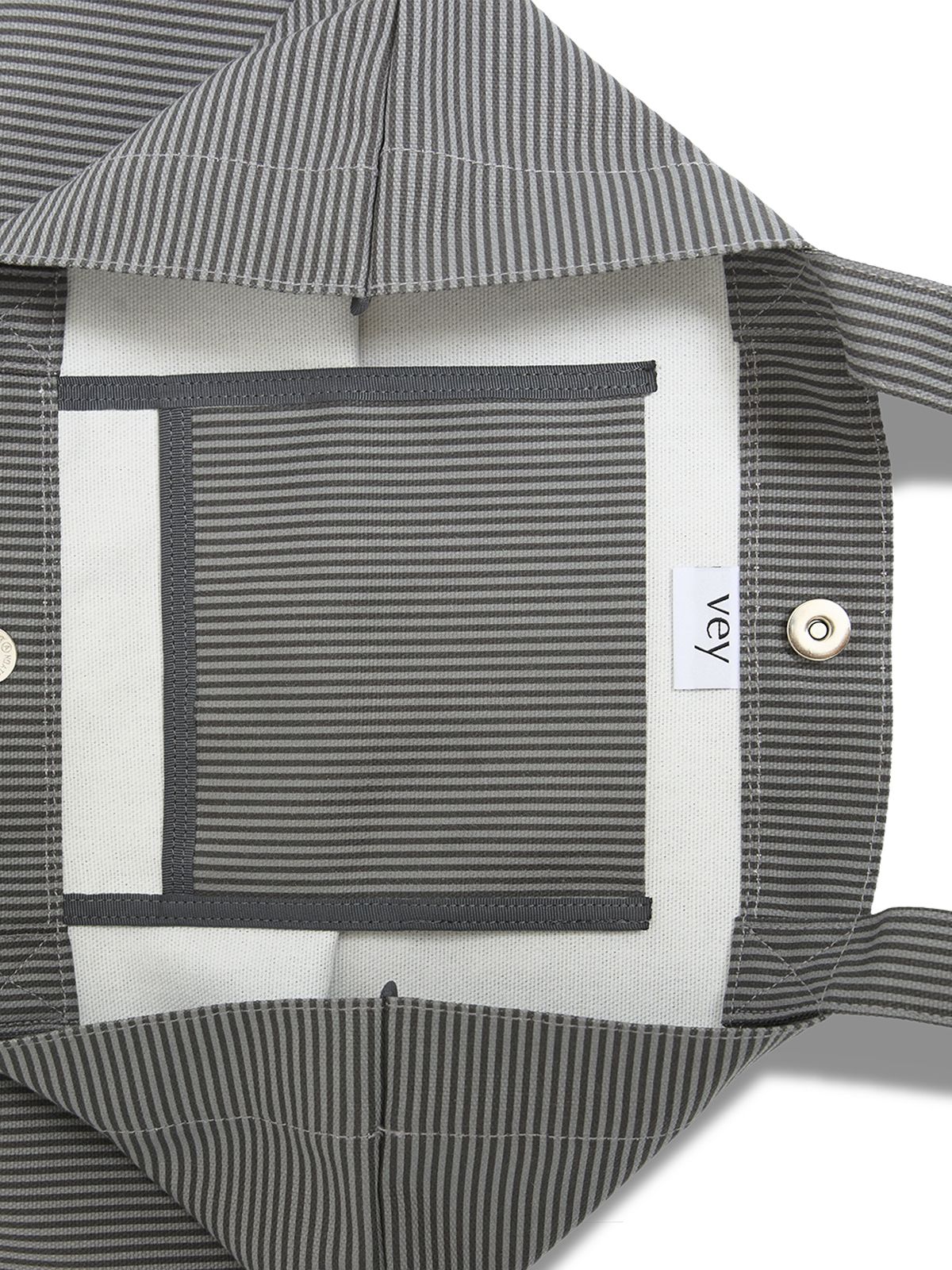 베이(VEY) Striped Bag (Gray)