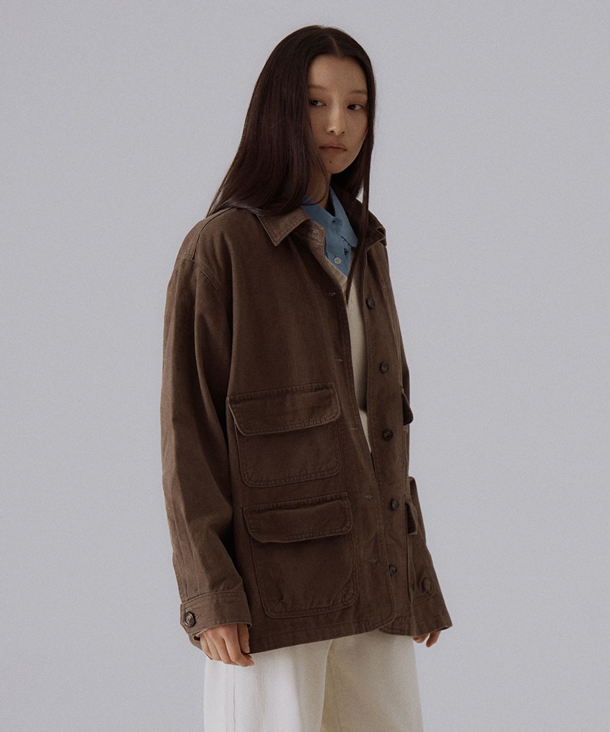 실른(SILN) Urban utility jacket (BROWN)