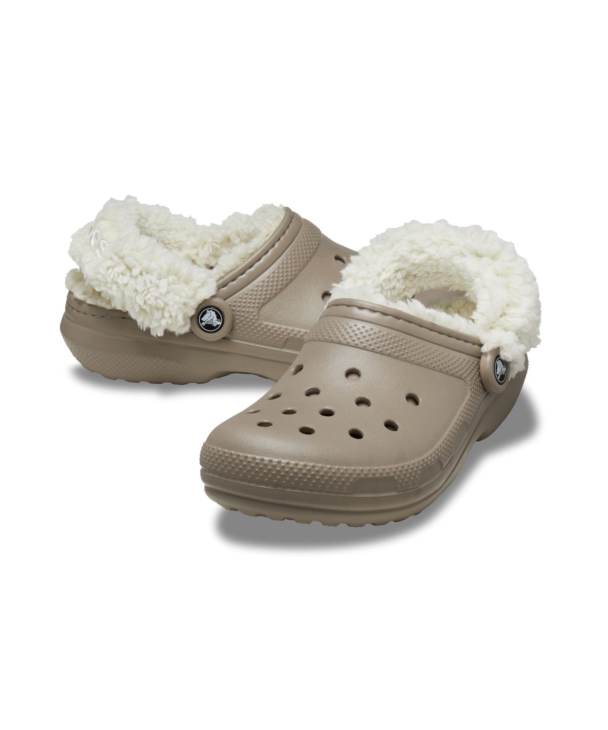 크록스(CROCS) 클래식 플리스 라인드 클로그(플리스 스트랩) - 머슈룸 / 211396-195