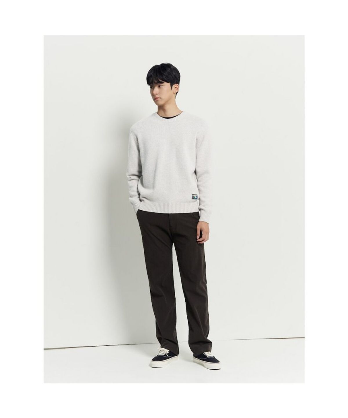 빈폴 멘(BEANPOLE MEN) 푸즈예티 라운드 니트  아이보리