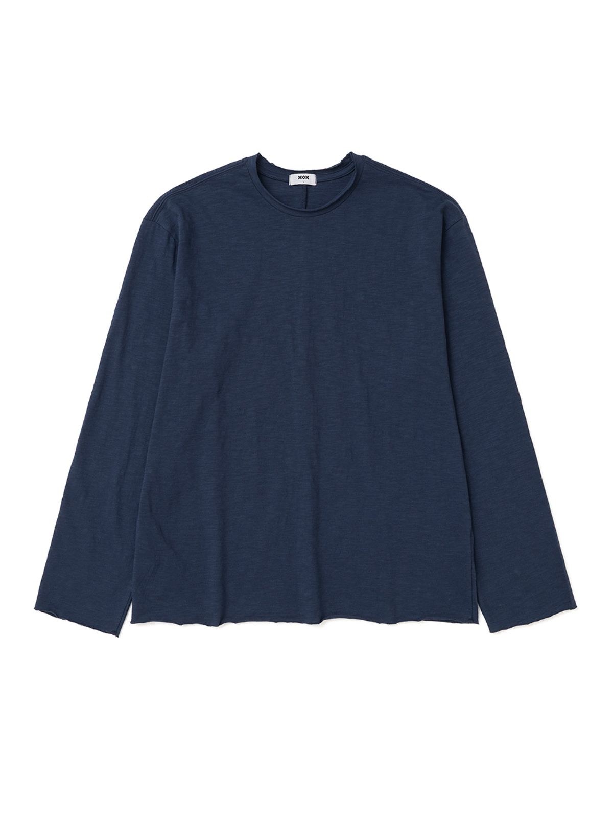 엑스오엑스(XOX) 로우 컷 슬럽 긴팔 티셔츠[NAVY]